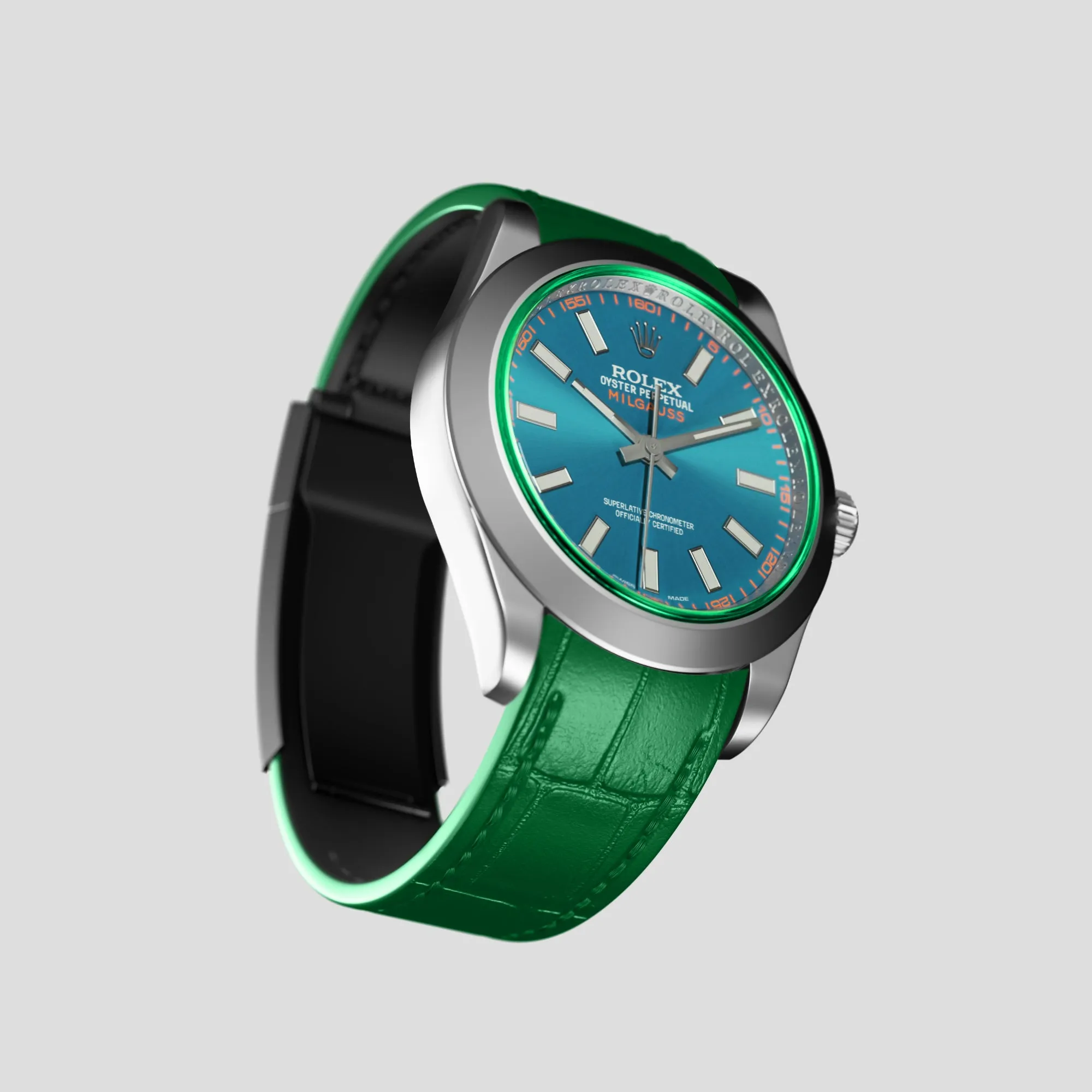 Sport Band For Rolex Milgauss In Alligator