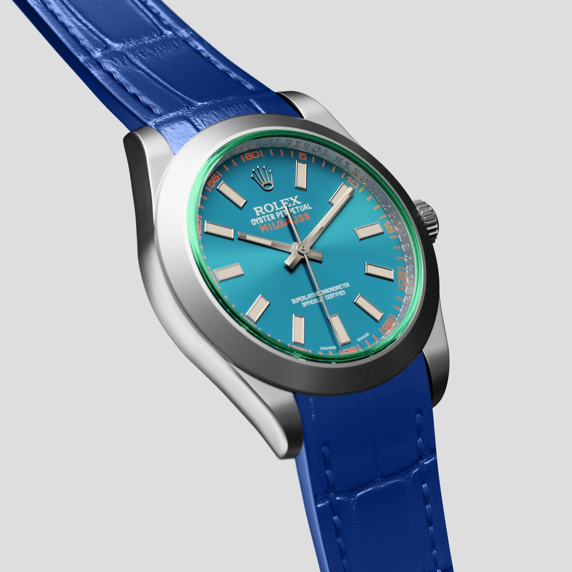 Sport Band For Rolex Milgauss In Alligator
