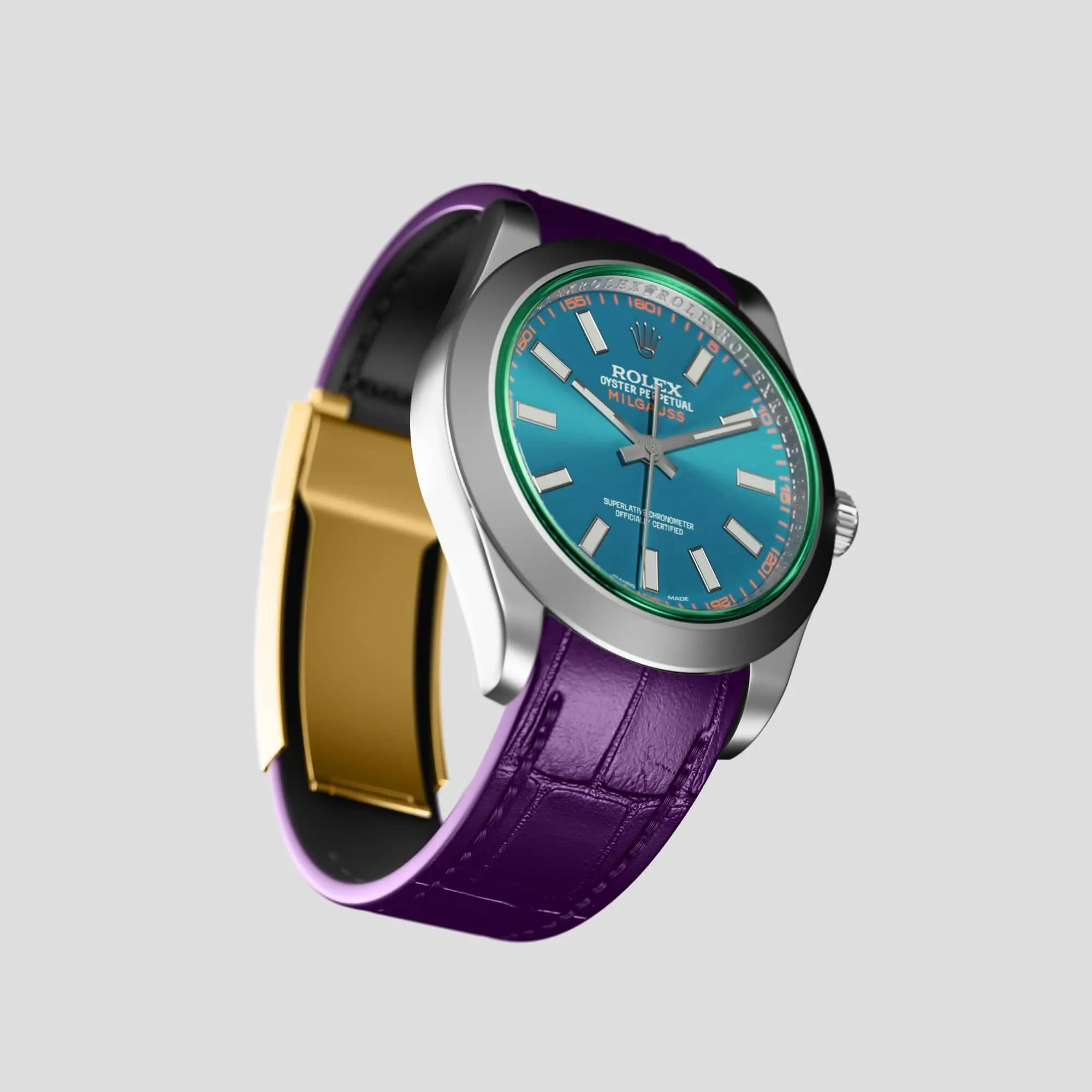 Sport Band For Rolex Milgauss In Alligator