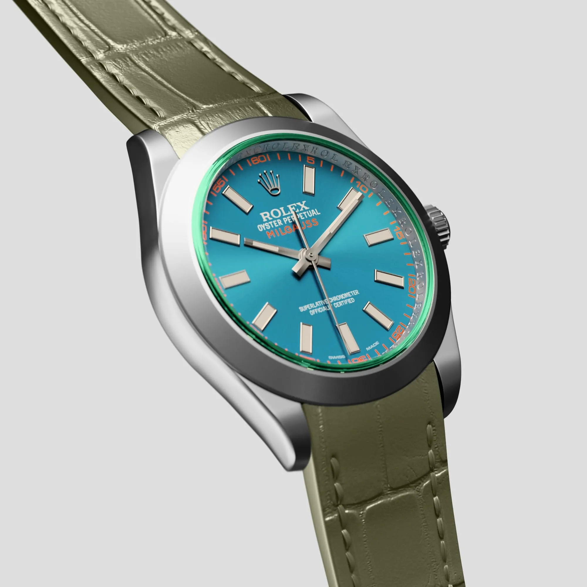 Sport Band For Rolex Milgauss In Alligator
