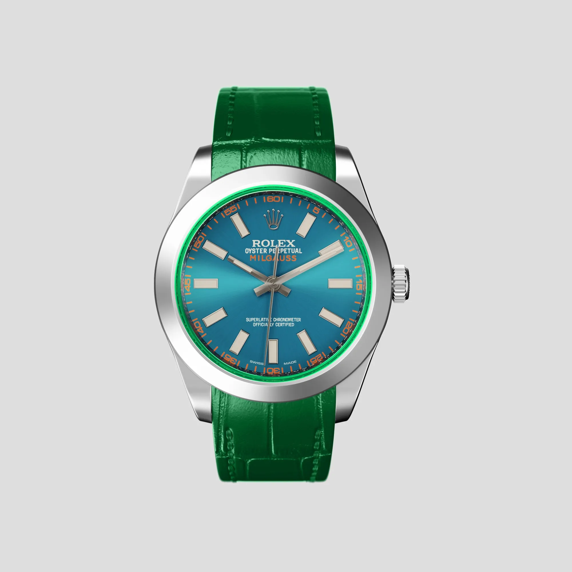 Sport Band For Rolex Milgauss In Alligator