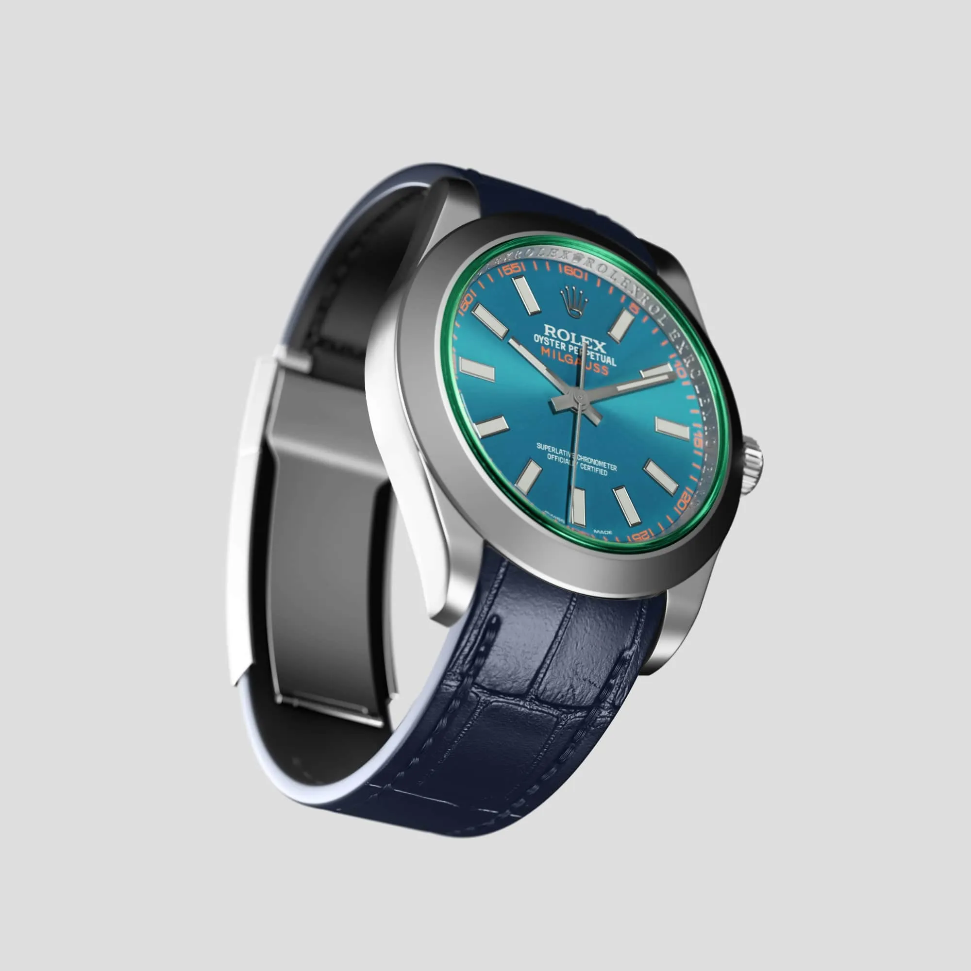 Sport Band For Rolex Milgauss In Alligator