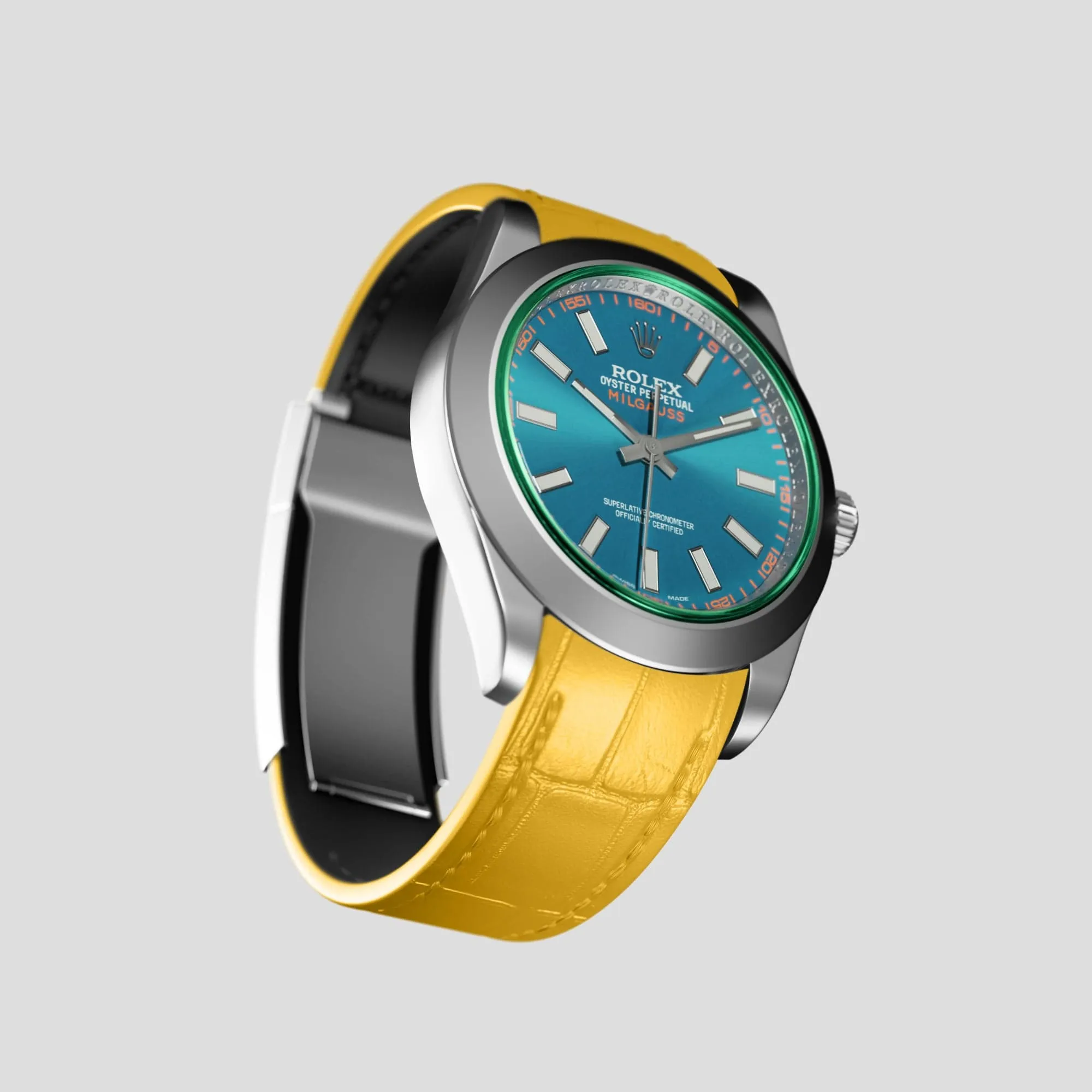 Sport Band For Rolex Milgauss In Alligator