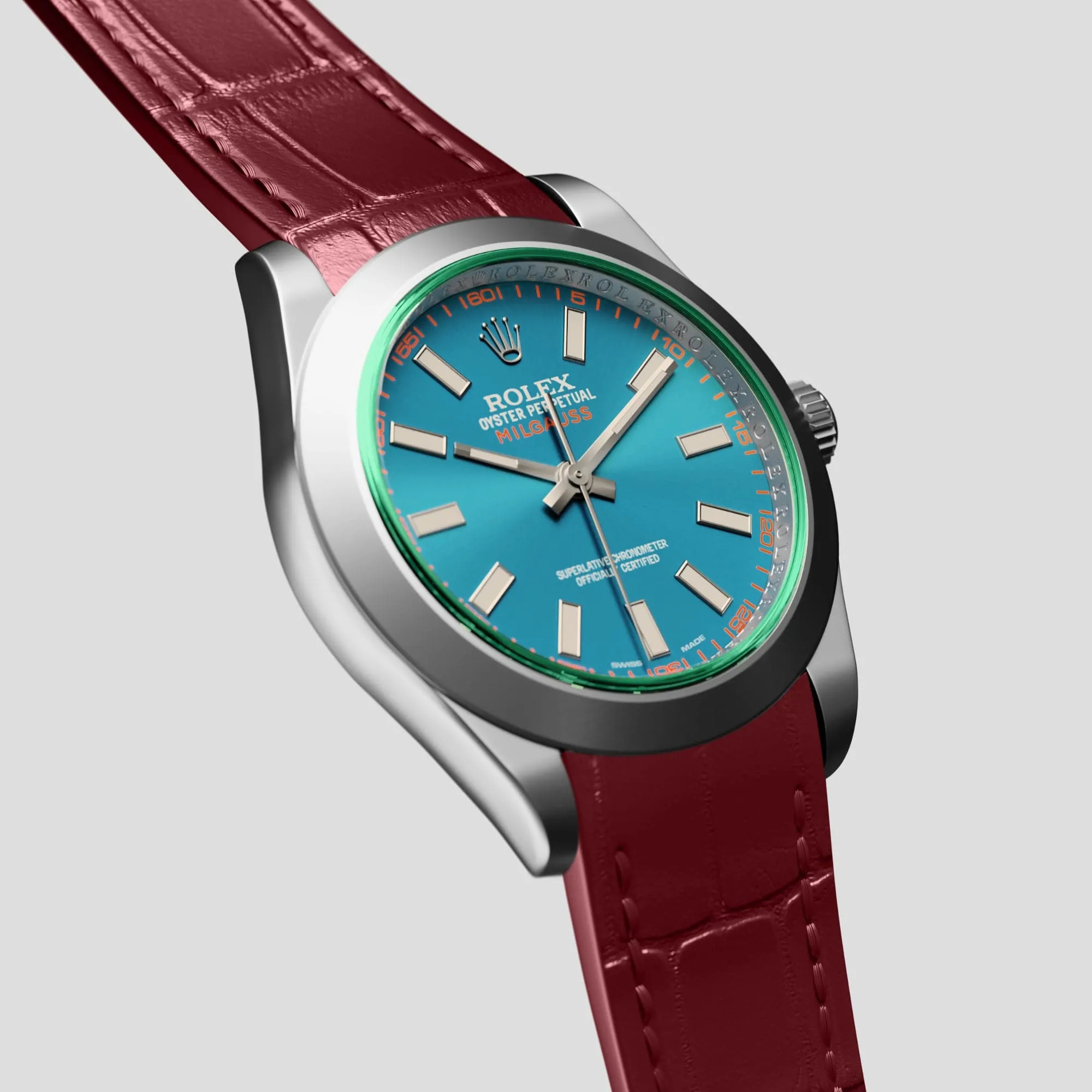 Sport Band For Rolex Milgauss In Alligator