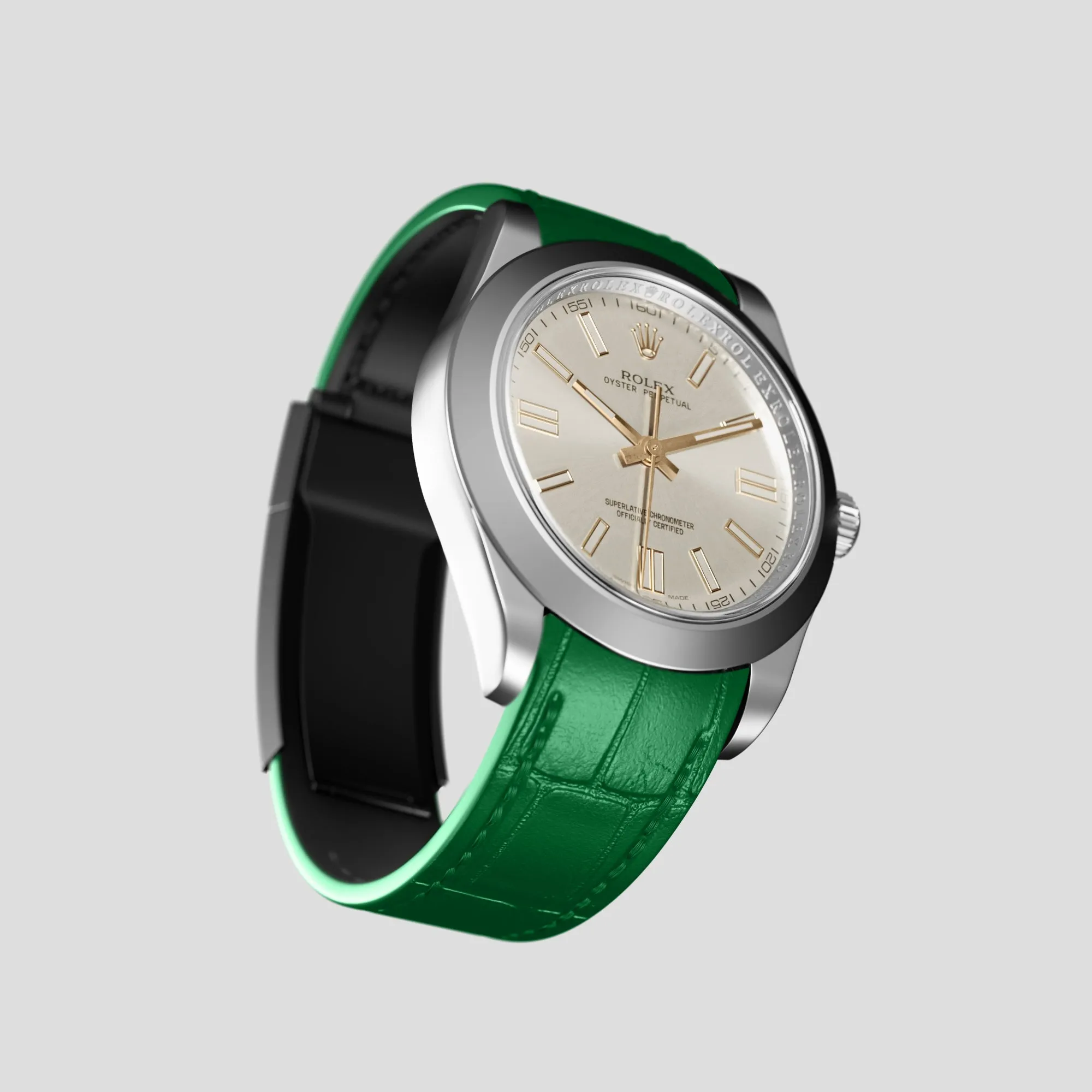 Sport Band For Rolex Oyster Perpetual 36mm In Alligator