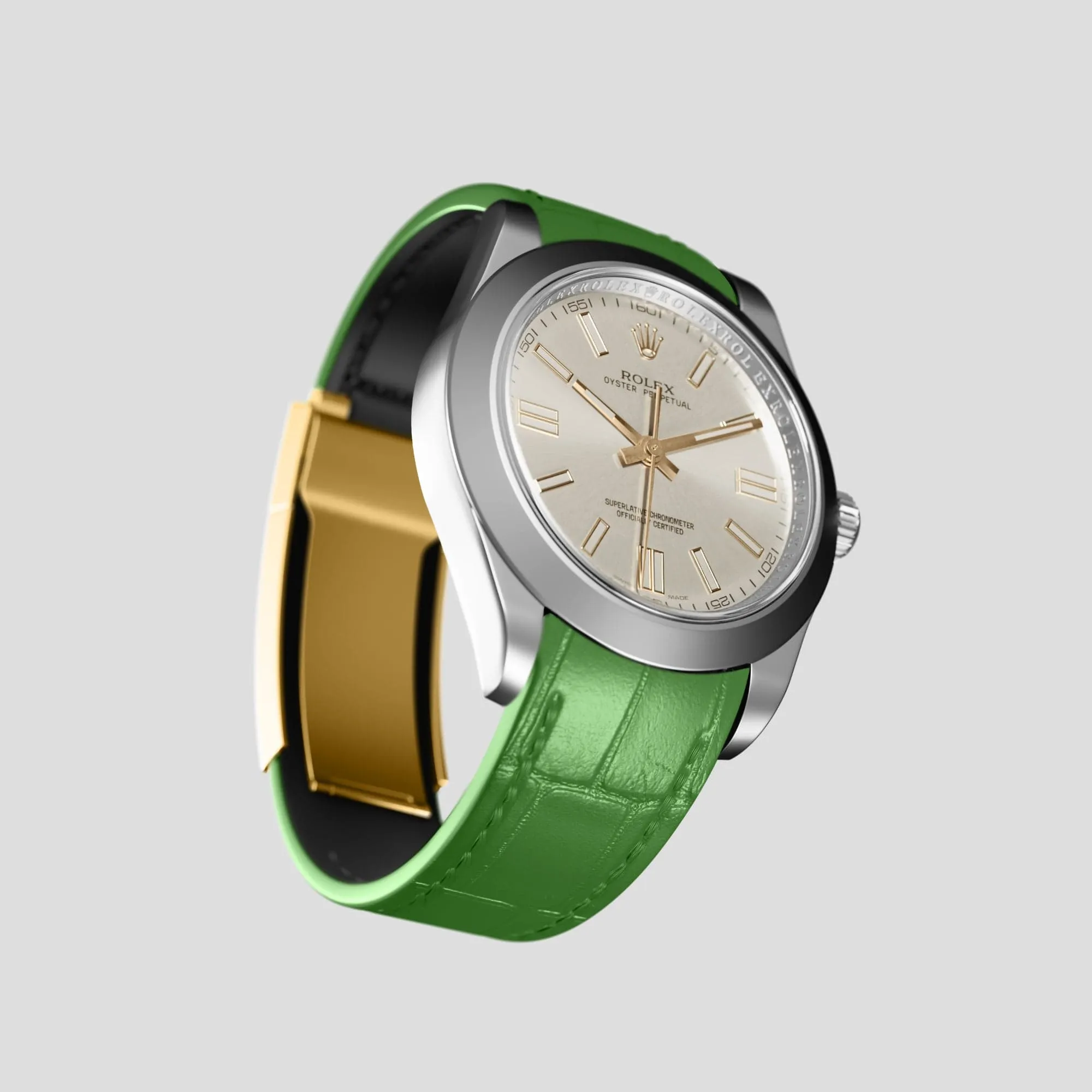 Sport Band For Rolex Oyster Perpetual 36mm In Alligator