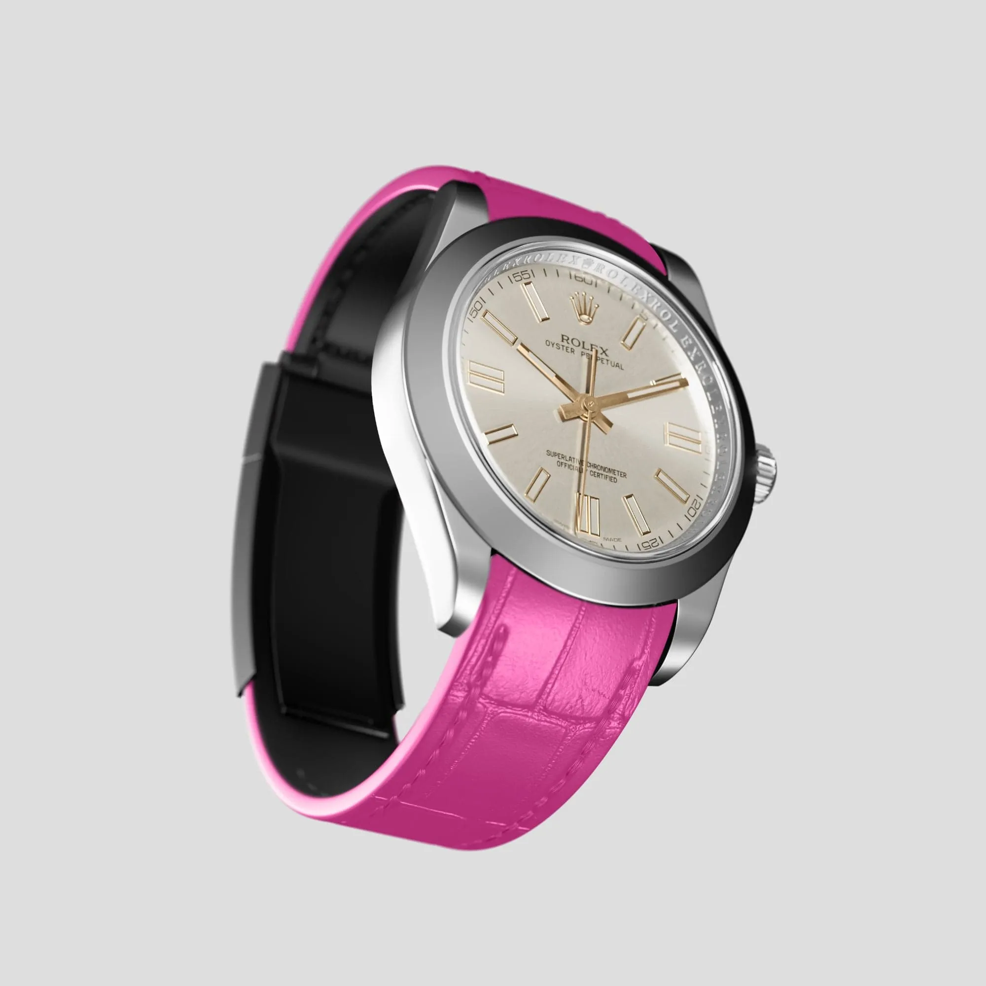 Sport Band For Rolex Oyster Perpetual 36mm In Alligator