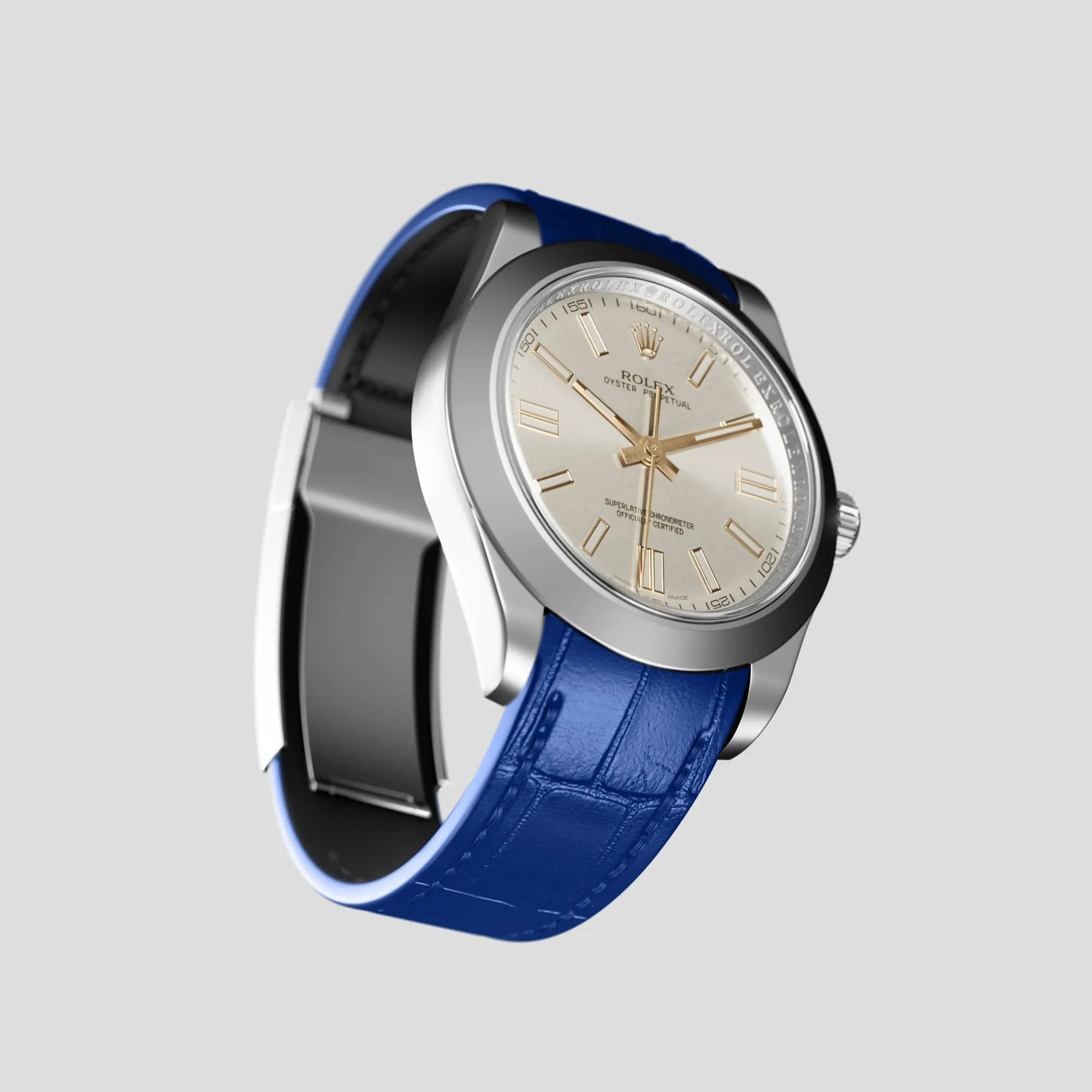 Sport Band For Rolex Oyster Perpetual 36mm In Alligator