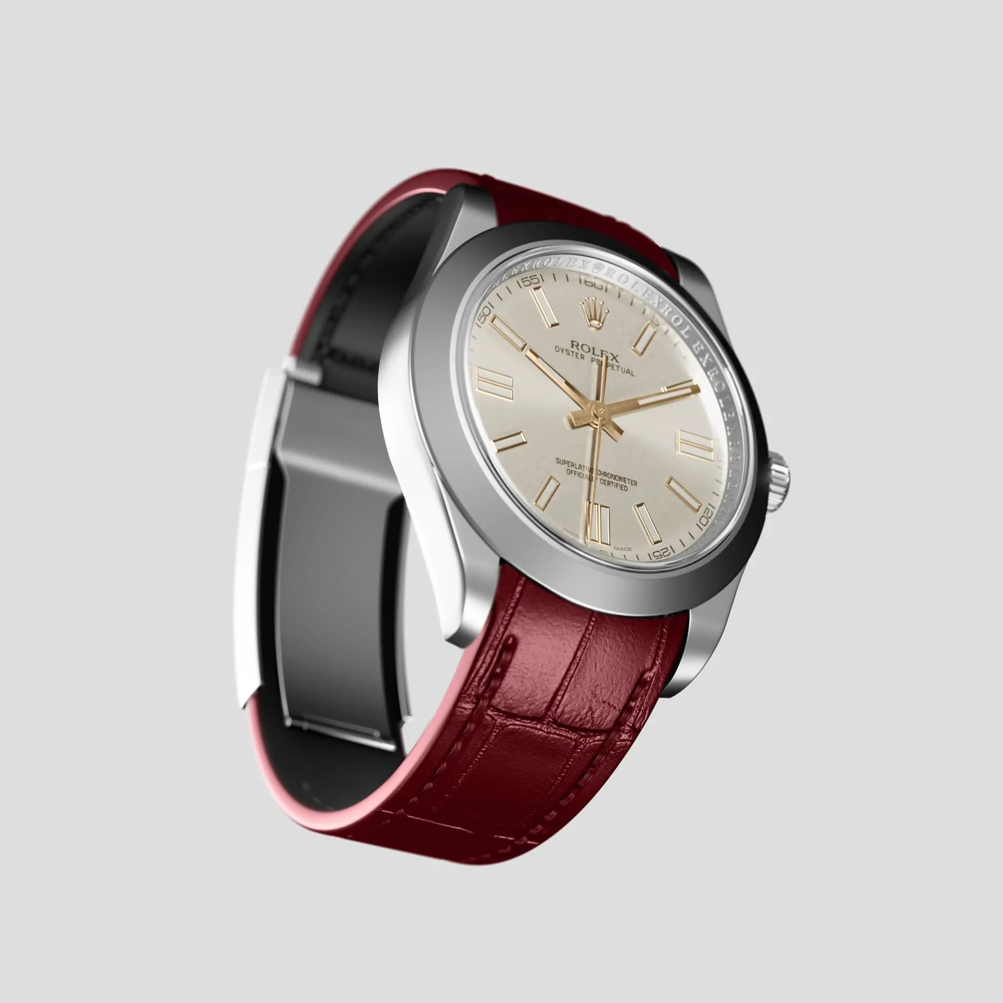 Sport Band For Rolex Oyster Perpetual 36mm In Alligator