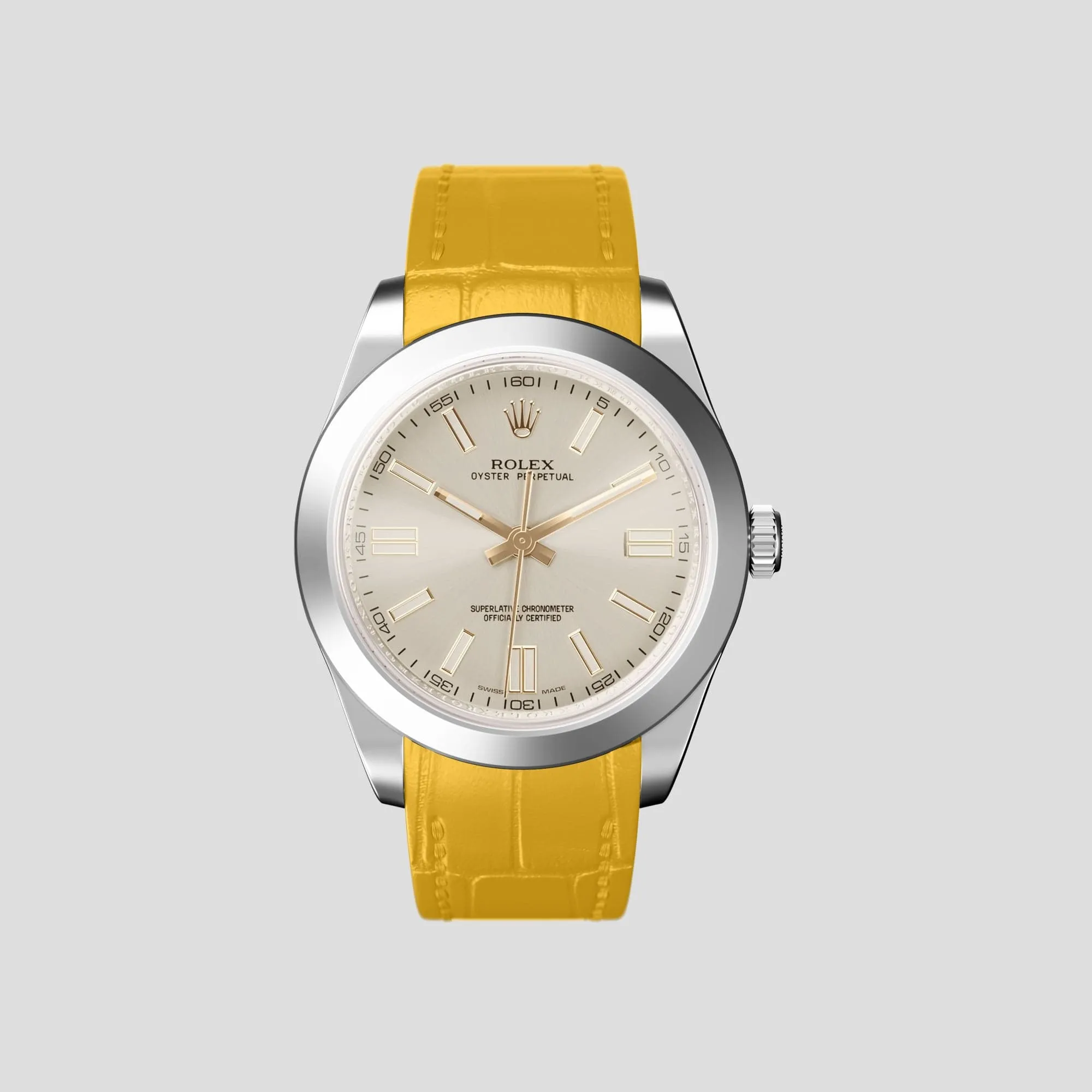 Sport Band For Rolex Oyster Perpetual 36mm In Alligator