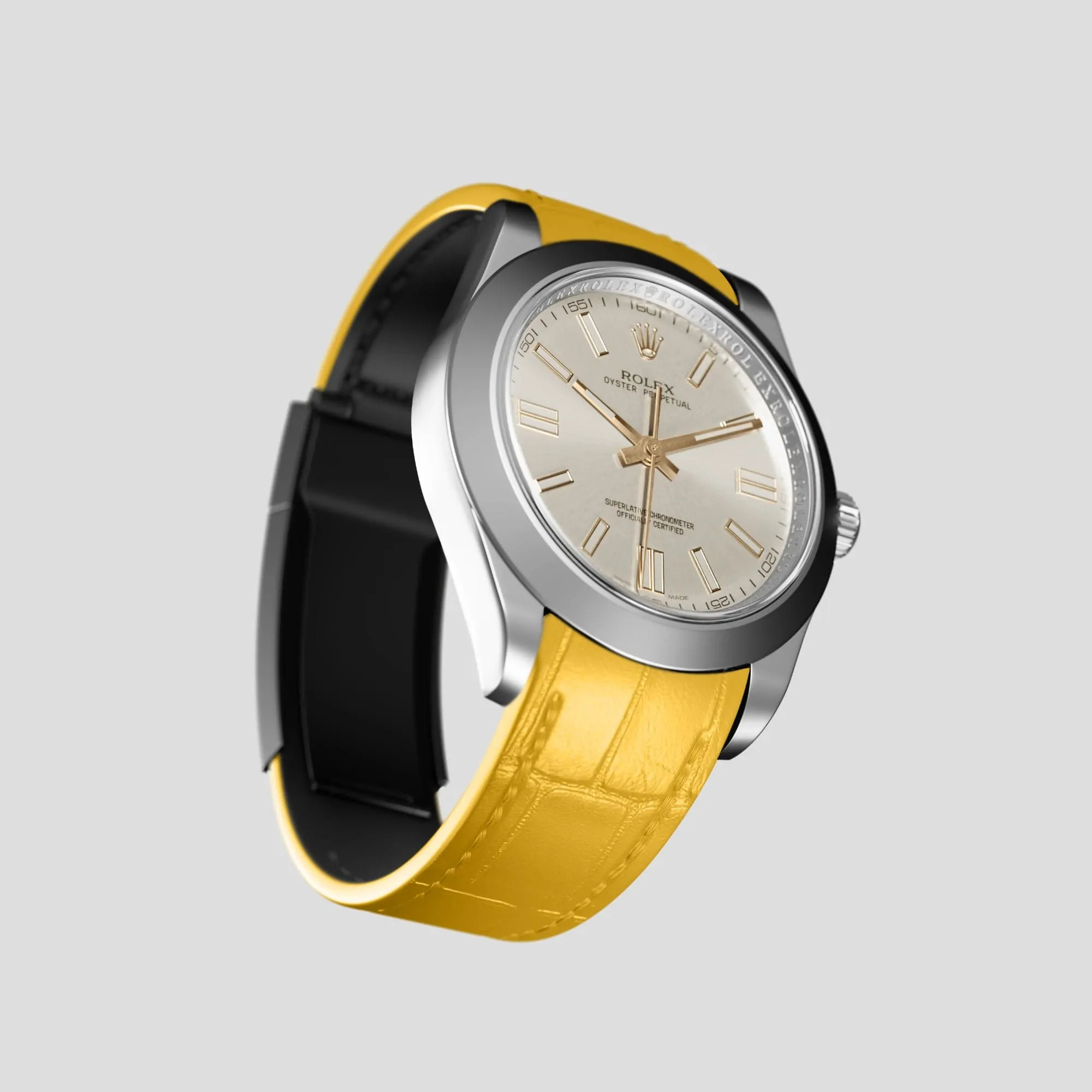 Sport Band For Rolex Oyster Perpetual 36mm In Alligator