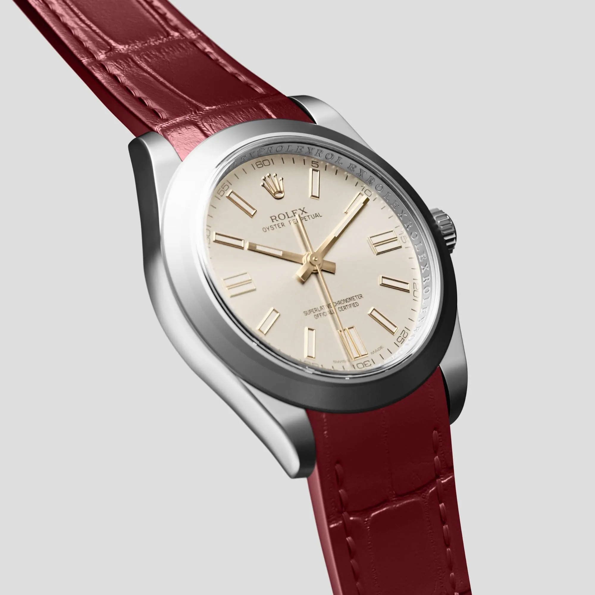 Sport Band For Rolex Oyster Perpetual 36mm In Alligator