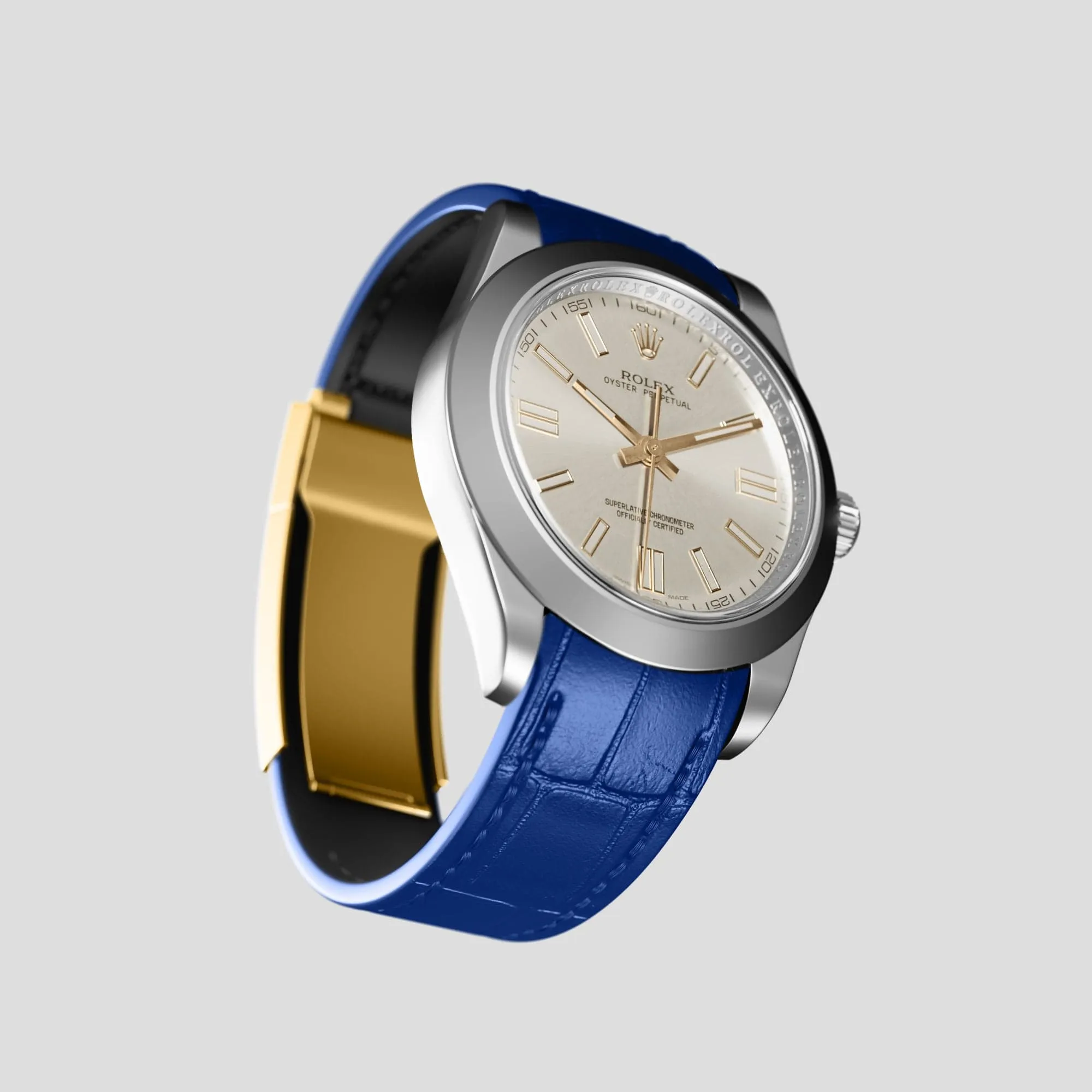 Sport Band For Rolex Oyster Perpetual 36mm In Alligator