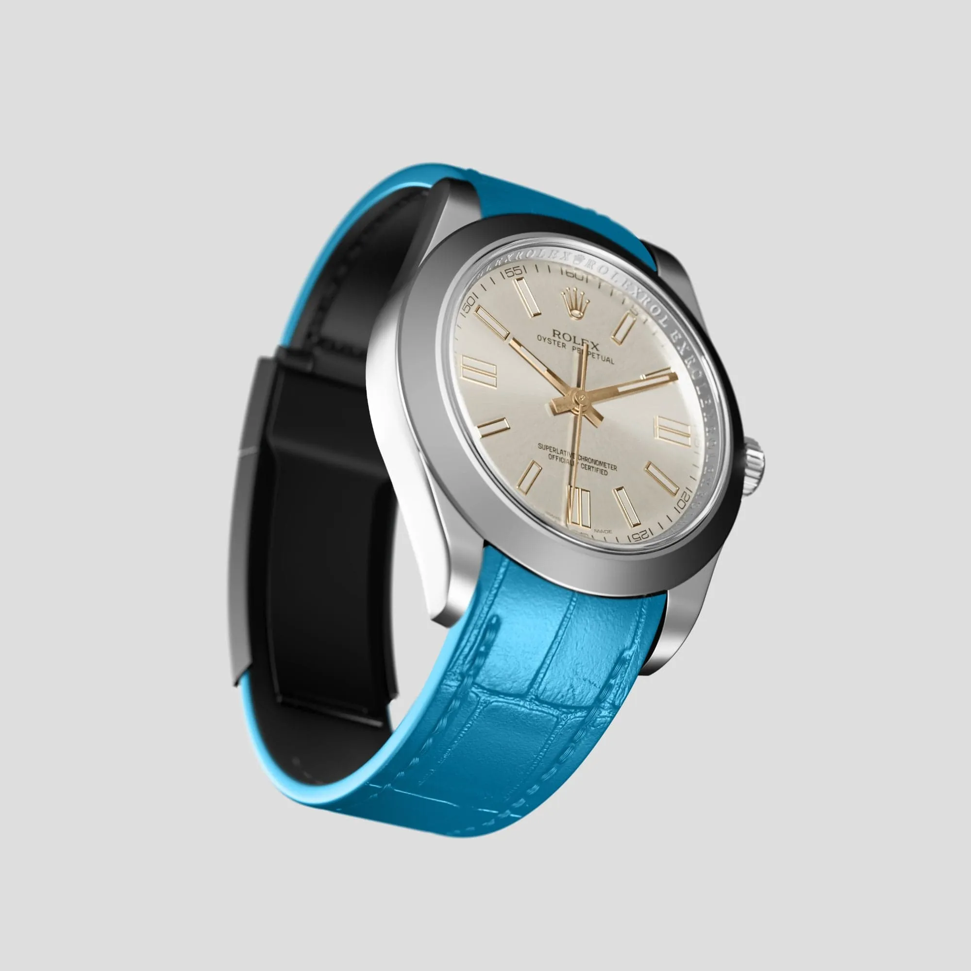 Sport Band For Rolex Oyster Perpetual 36mm In Alligator