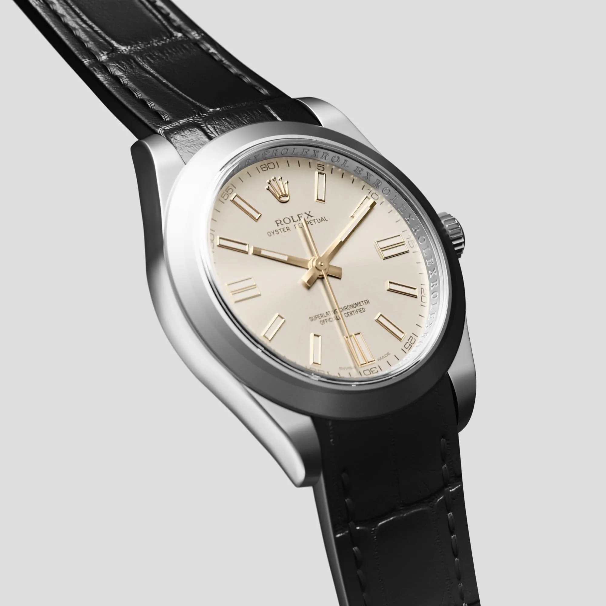 Sport Band For Rolex Oyster Perpetual 36mm In Alligator