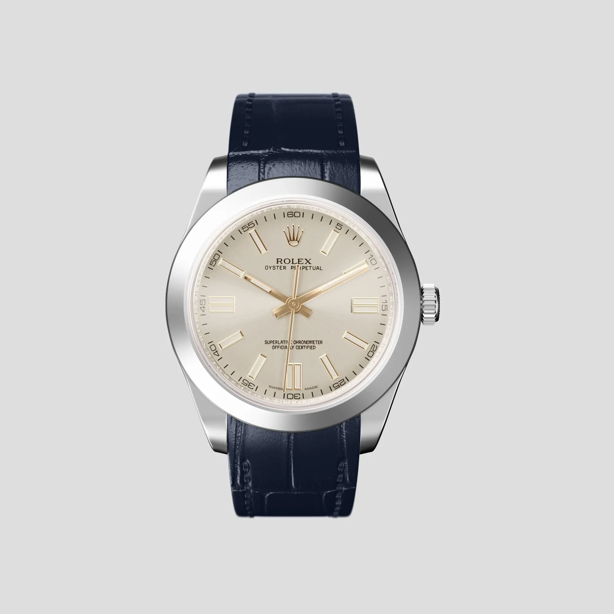 Sport Band For Rolex Oyster Perpetual 36mm In Alligator