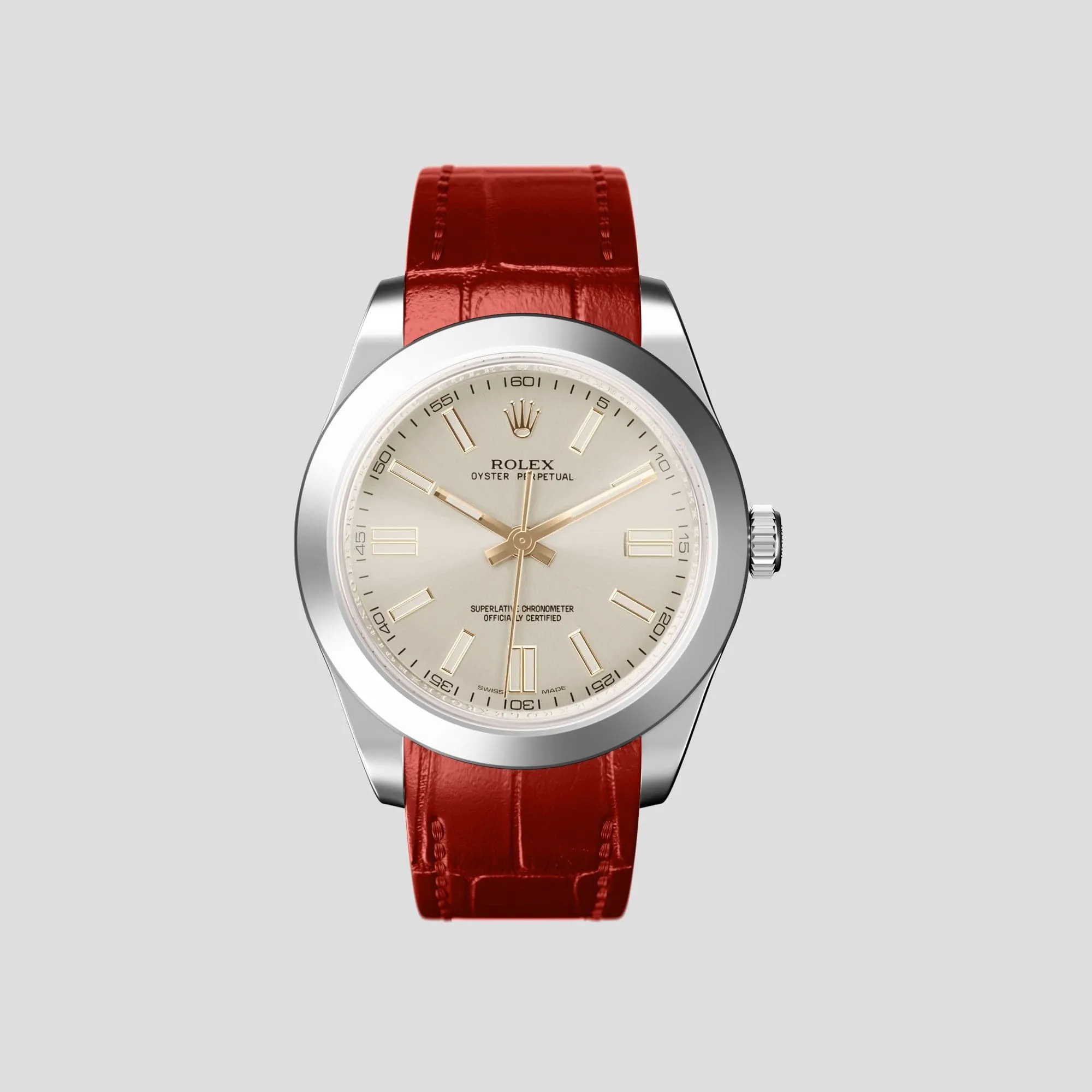 Sport Band For Rolex Oyster Perpetual 36mm In Alligator