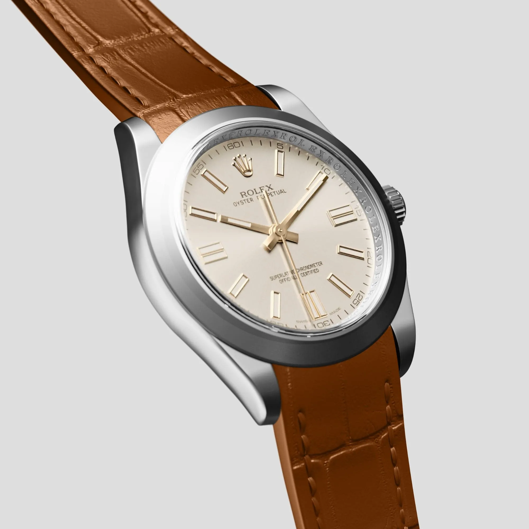 Sport Band For Rolex Oyster Perpetual 36mm In Alligator