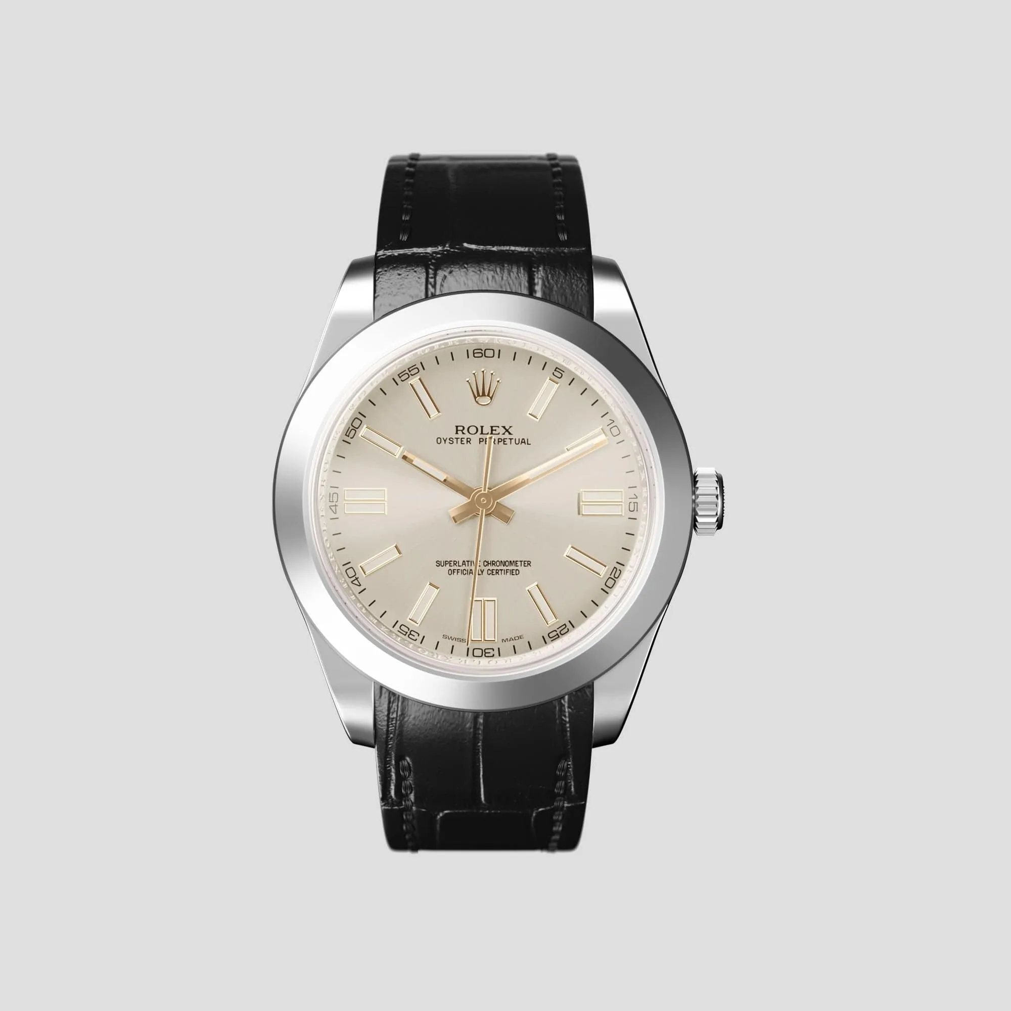 Sport Band For Rolex Oyster Perpetual 36mm In Alligator