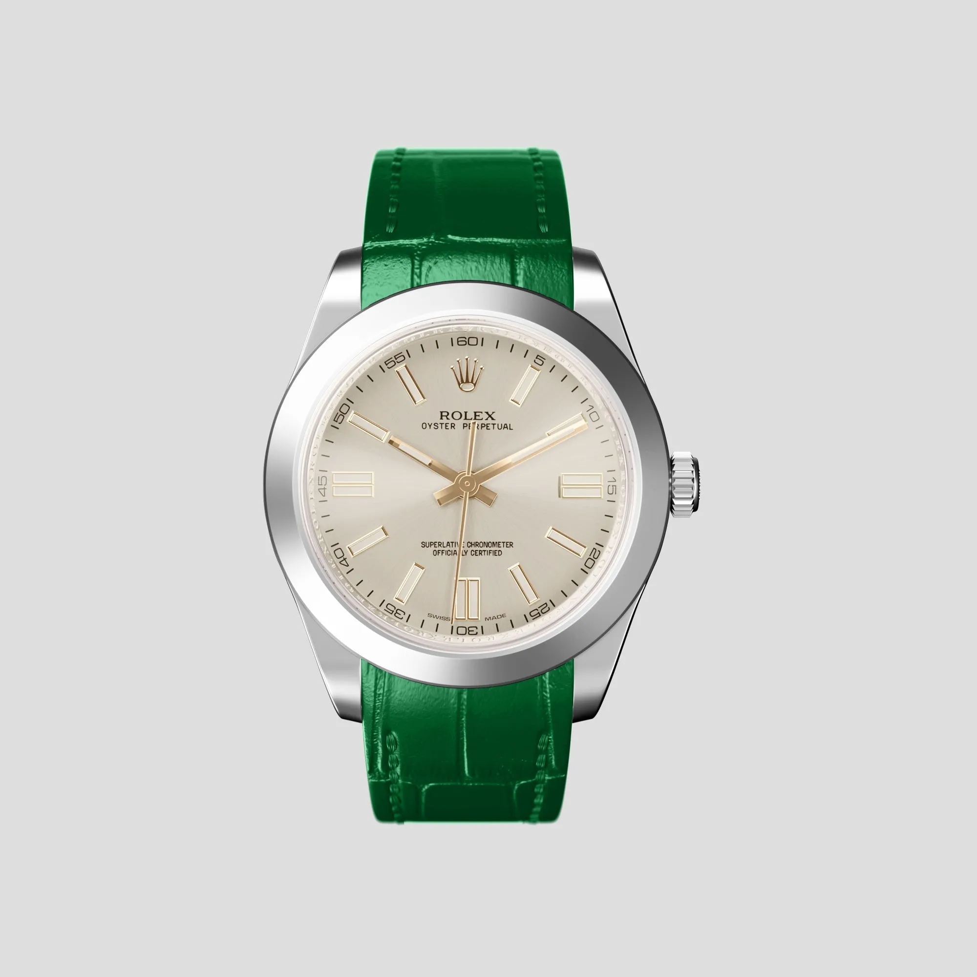 Sport Band For Rolex Oyster Perpetual 36mm In Alligator