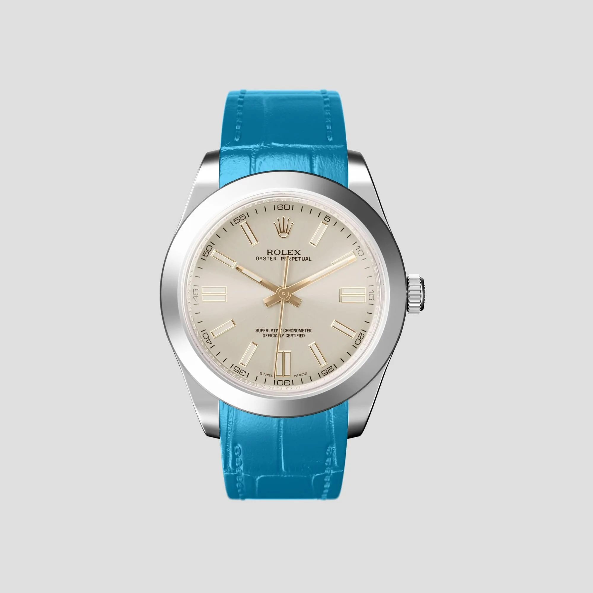 Sport Band For Rolex Oyster Perpetual 36mm In Alligator