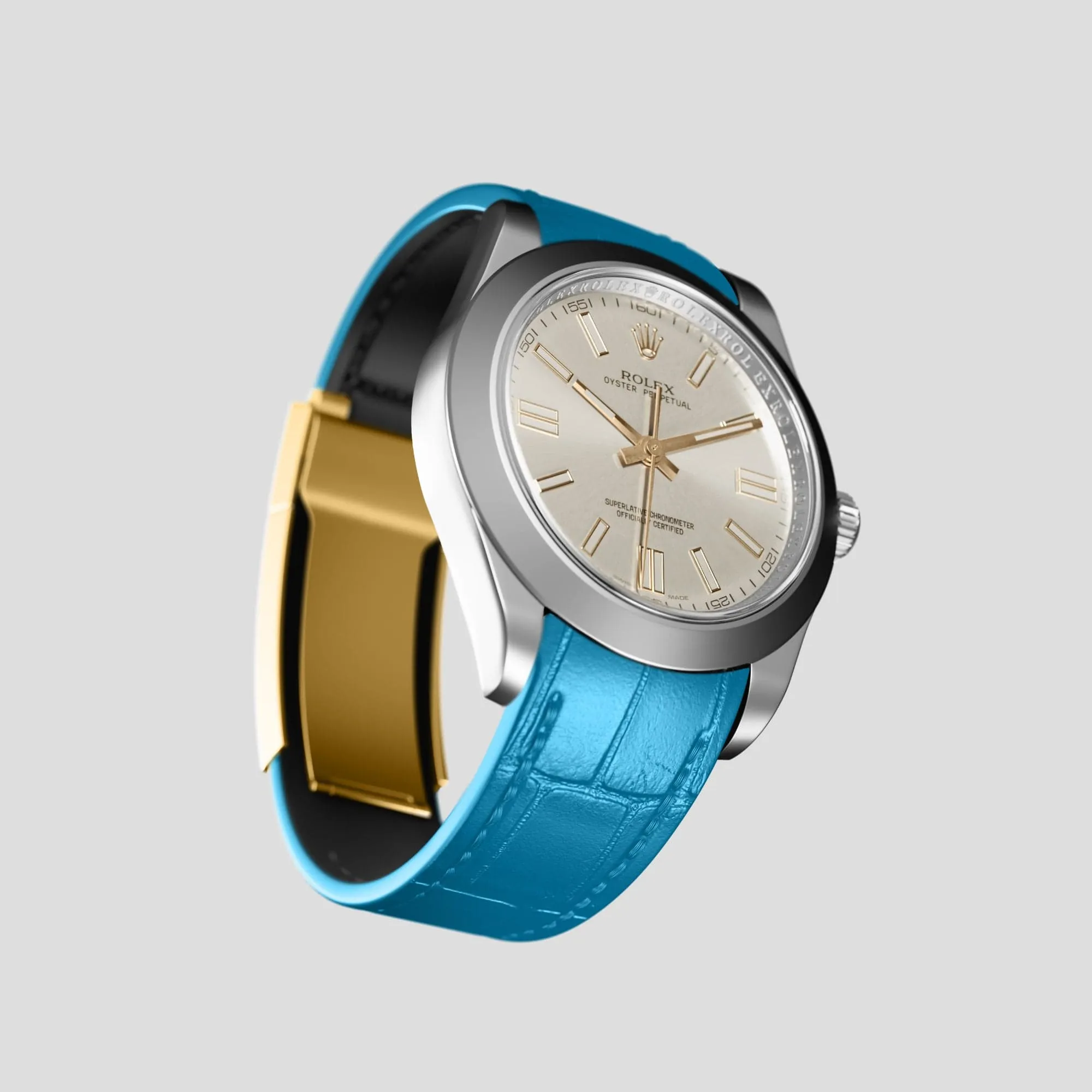 Sport Band For Rolex Oyster Perpetual 36mm In Alligator