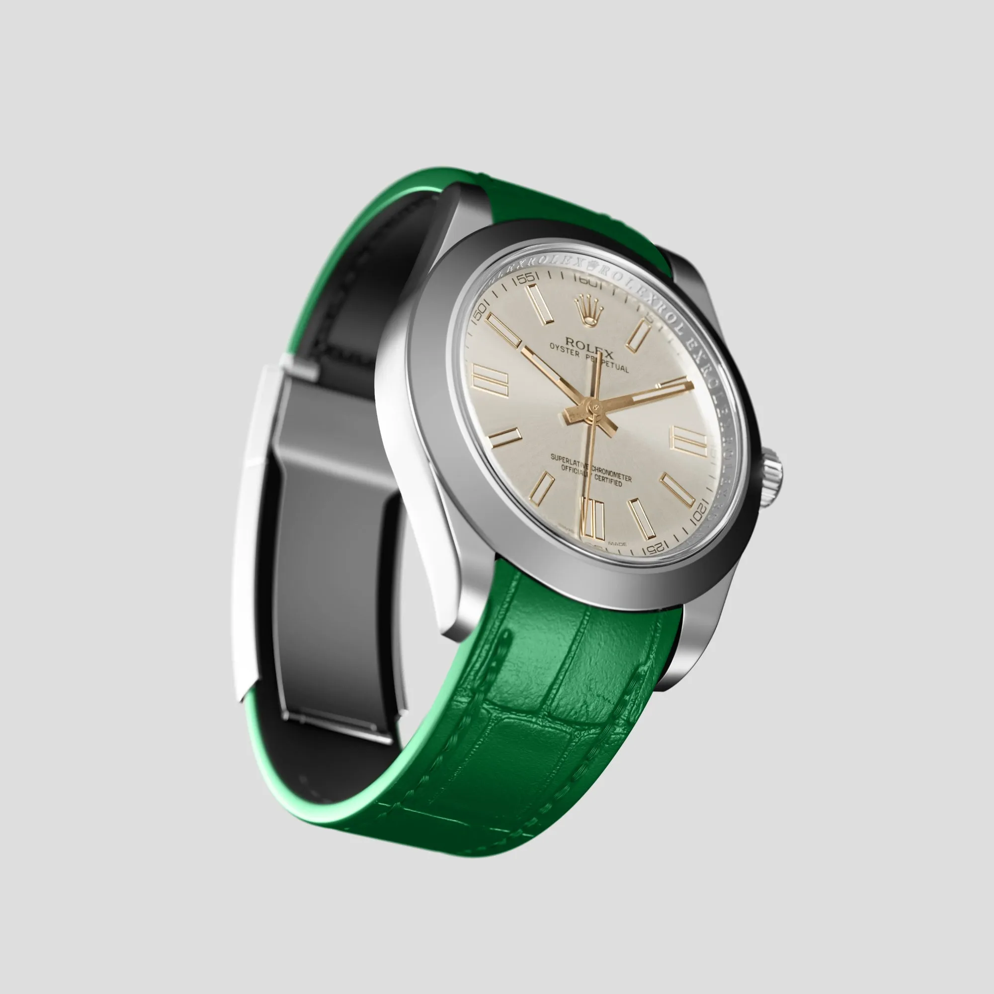 Sport Band For Rolex Oyster Perpetual 36mm In Alligator