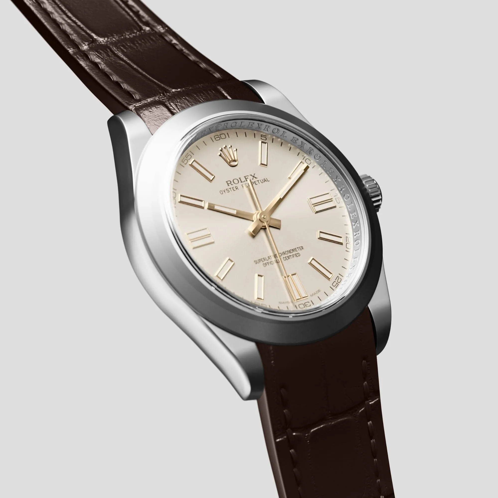 Sport Band For Rolex Oyster Perpetual 36mm In Alligator