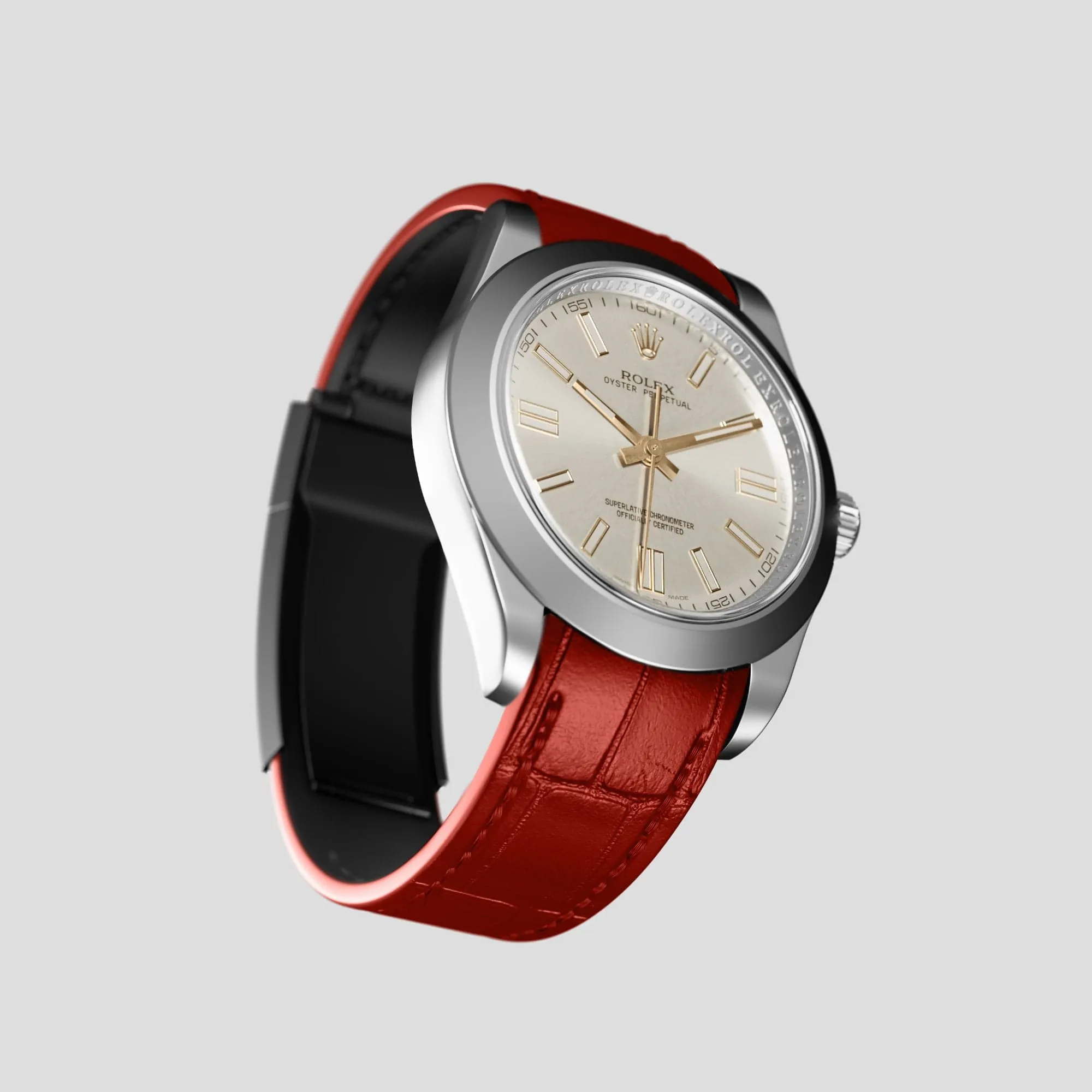 Sport Band For Rolex Oyster Perpetual 36mm In Alligator