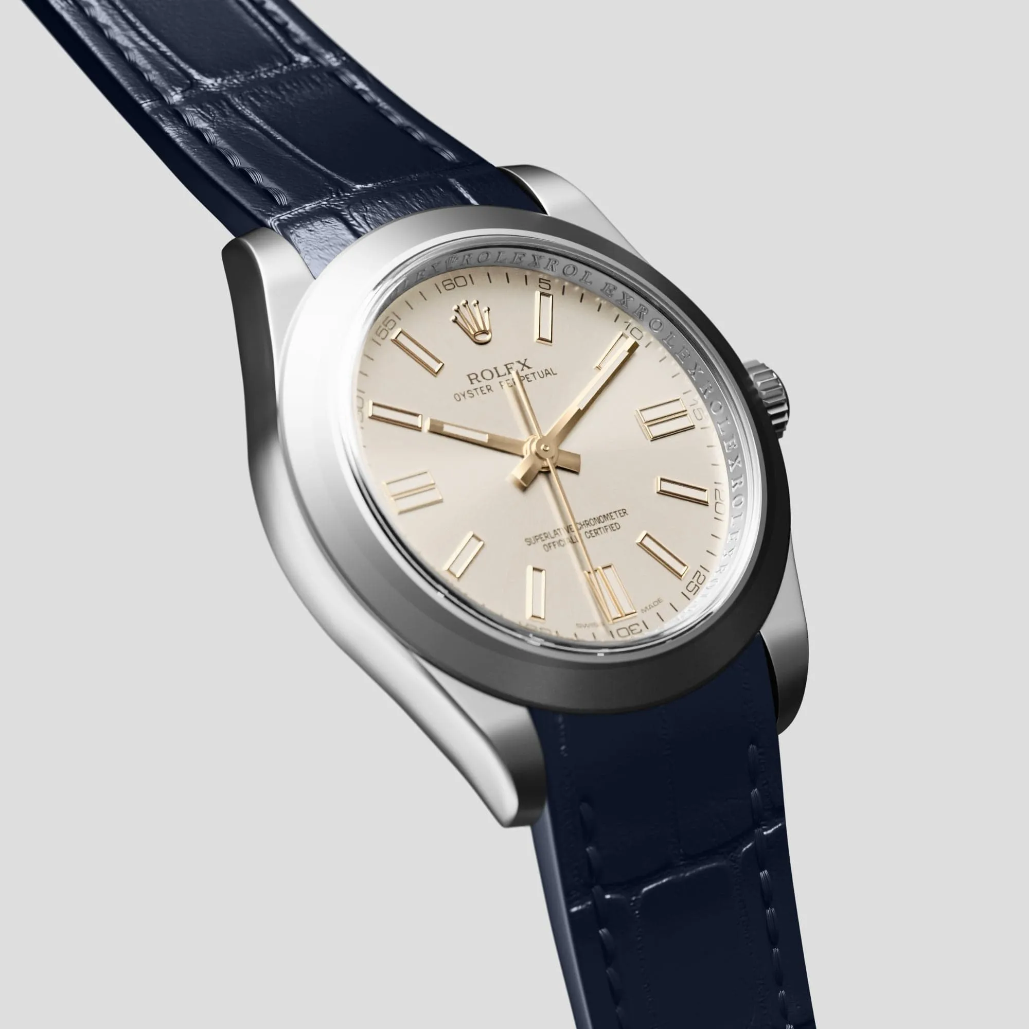 Sport Band For Rolex Oyster Perpetual 36mm In Alligator