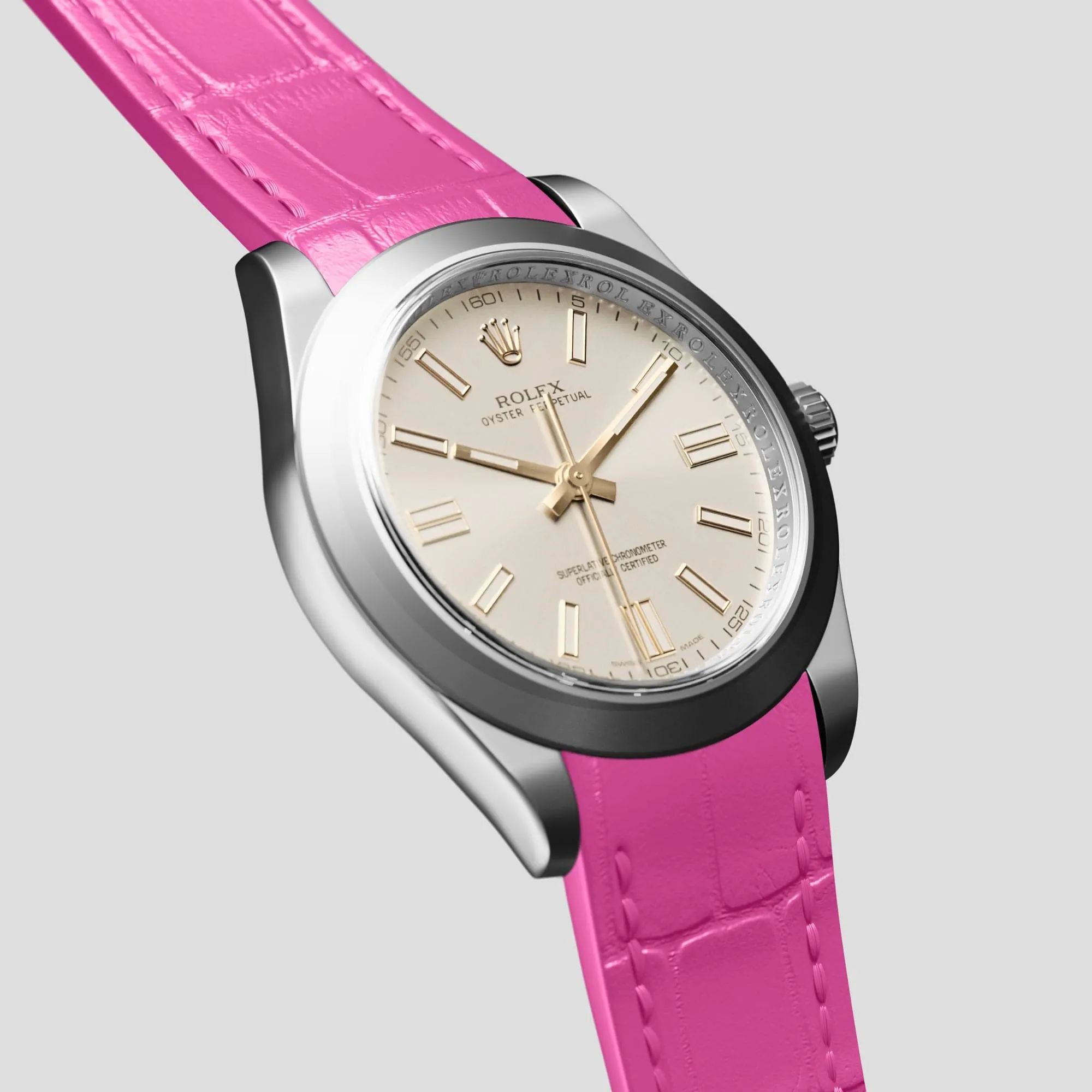 Sport Band For Rolex Oyster Perpetual 36mm In Alligator