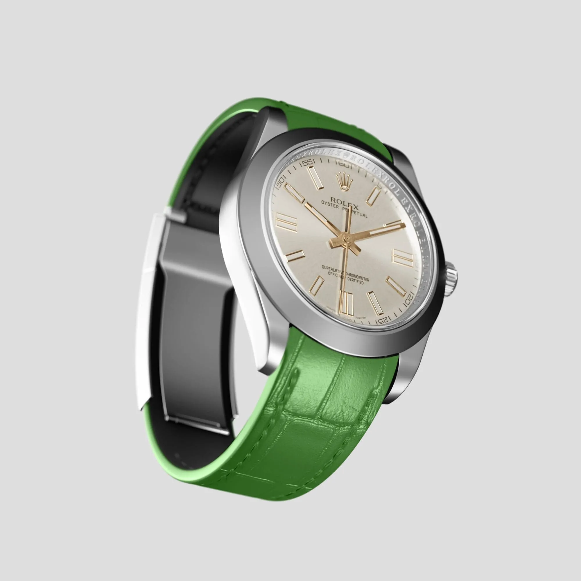 Sport Band For Rolex Oyster Perpetual 36mm In Alligator