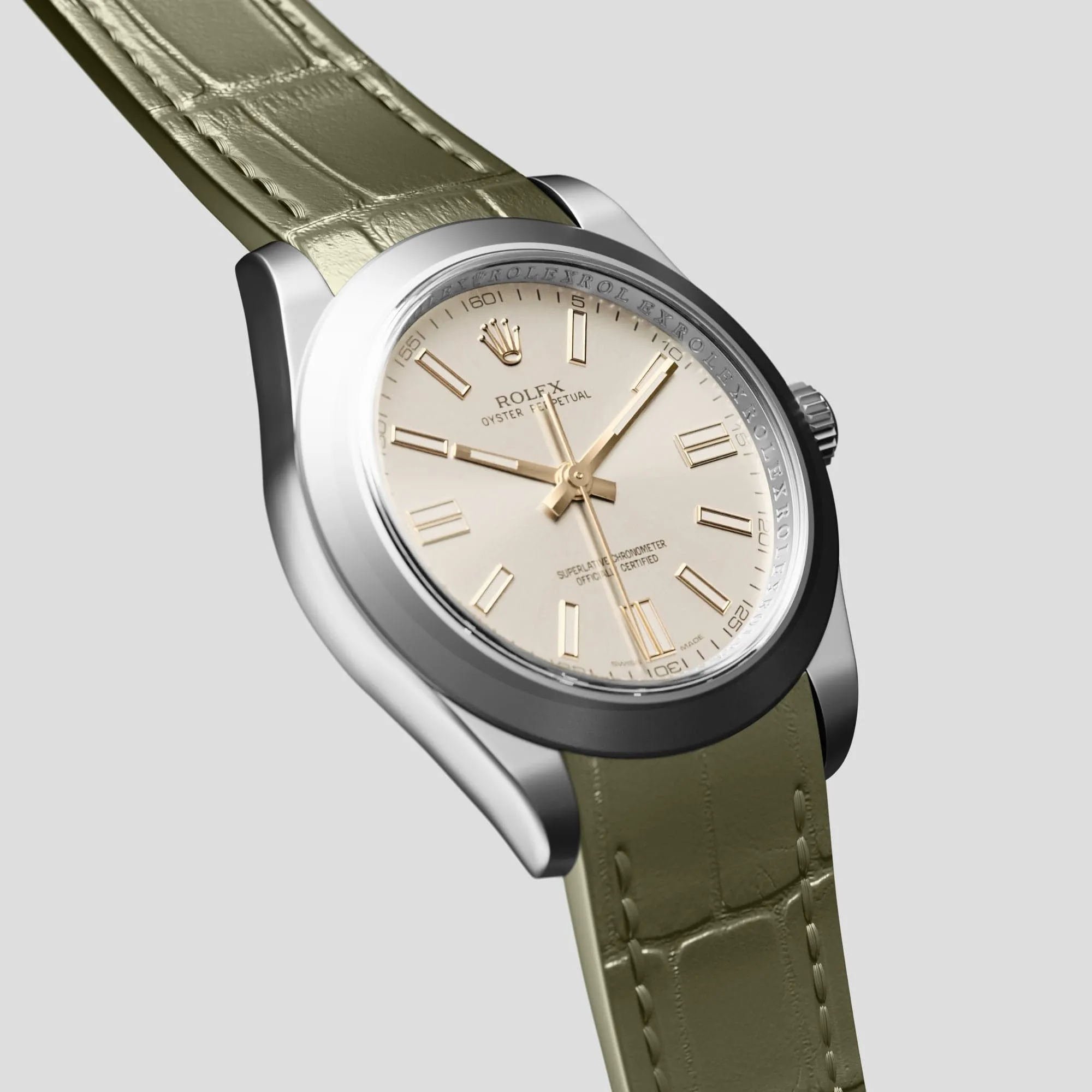 Sport Band For Rolex Oyster Perpetual 36mm In Alligator