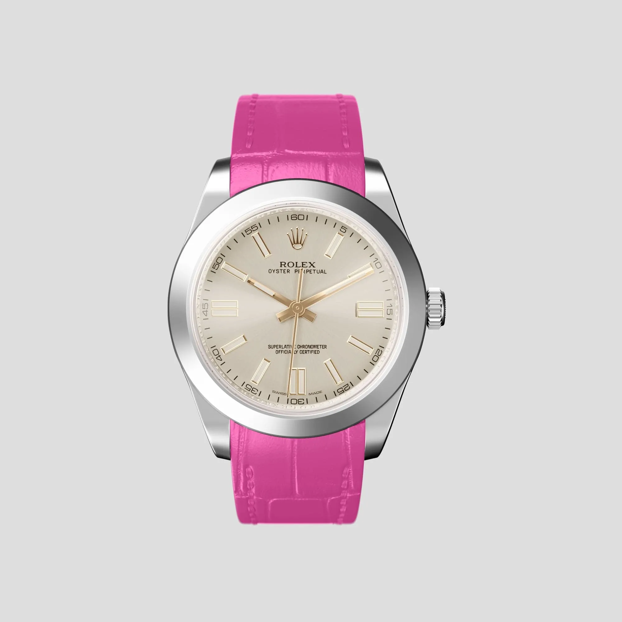 Sport Band For Rolex Oyster Perpetual 36mm In Alligator