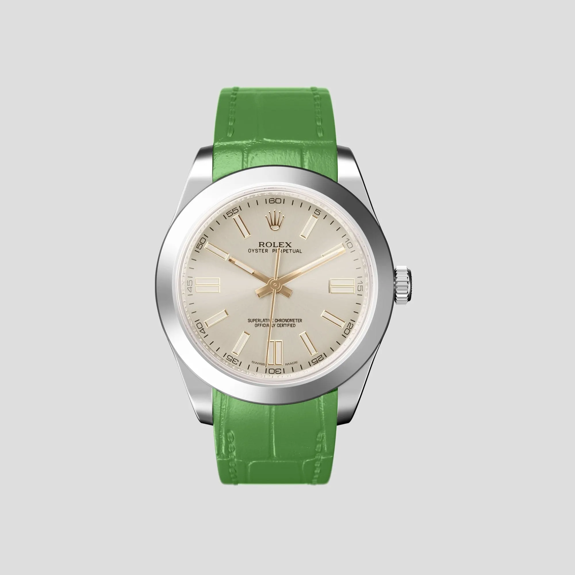 Sport Band For Rolex Oyster Perpetual 36mm In Alligator