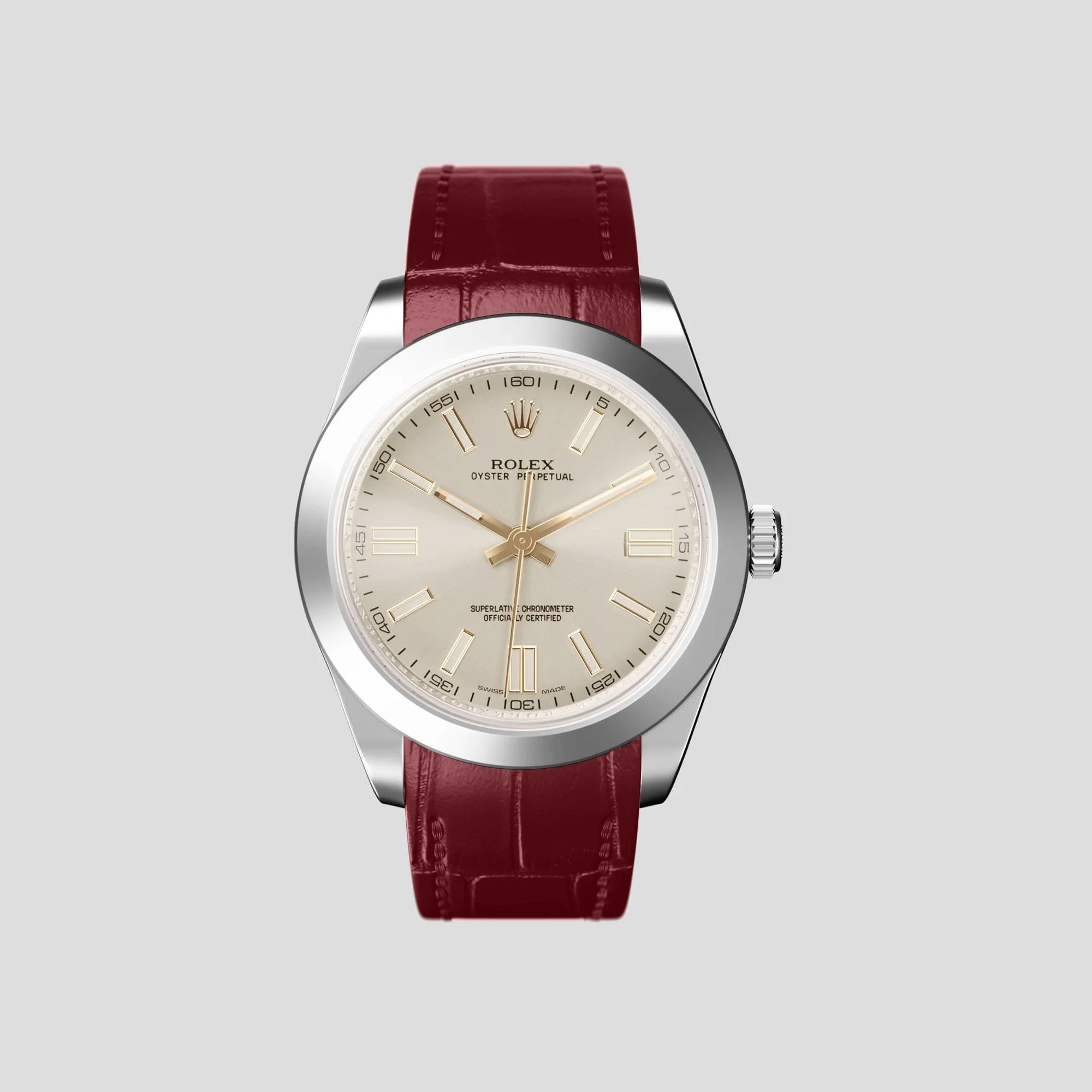 Sport Band For Rolex Oyster Perpetual 36mm In Alligator