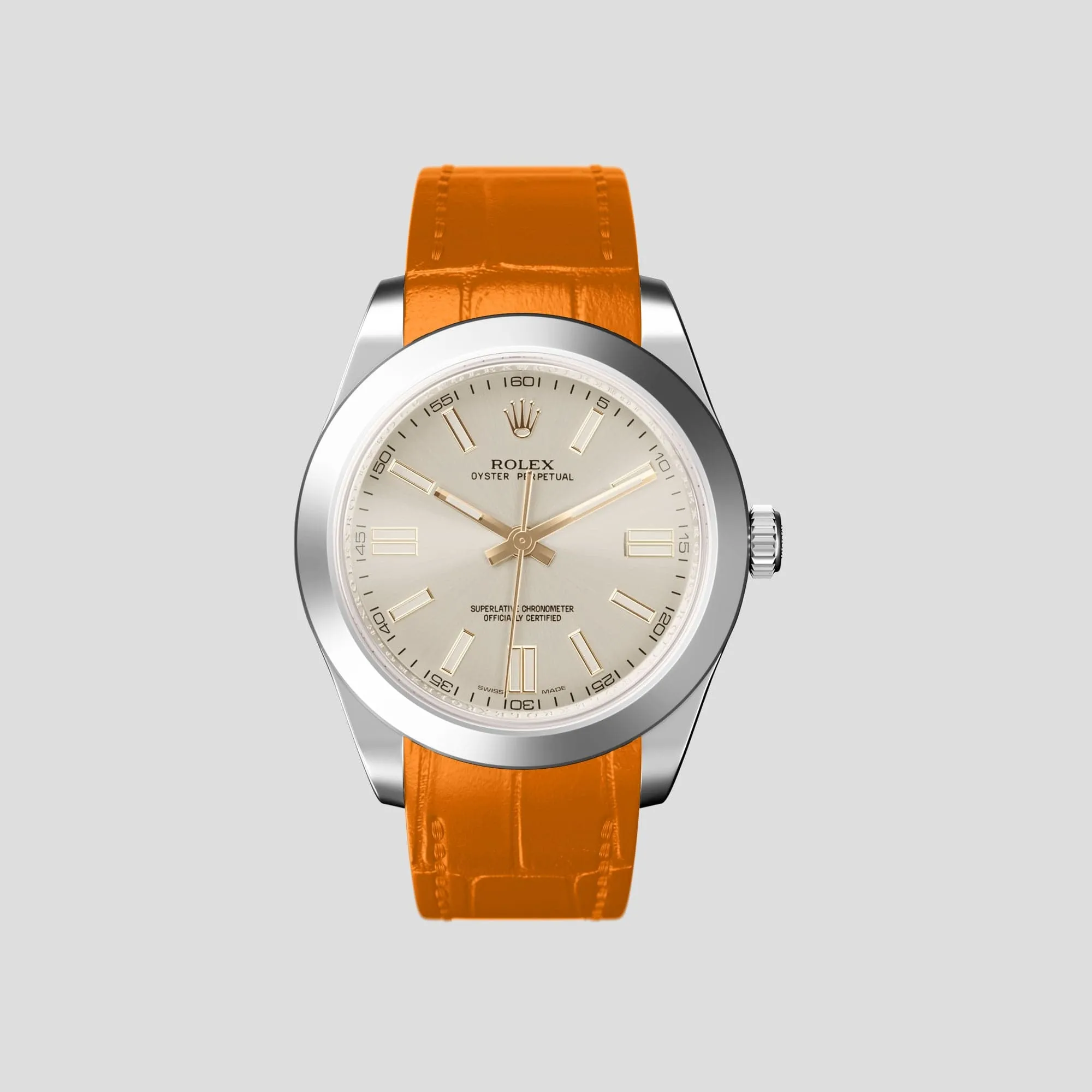 Sport Band For Rolex Oyster Perpetual 36mm In Alligator