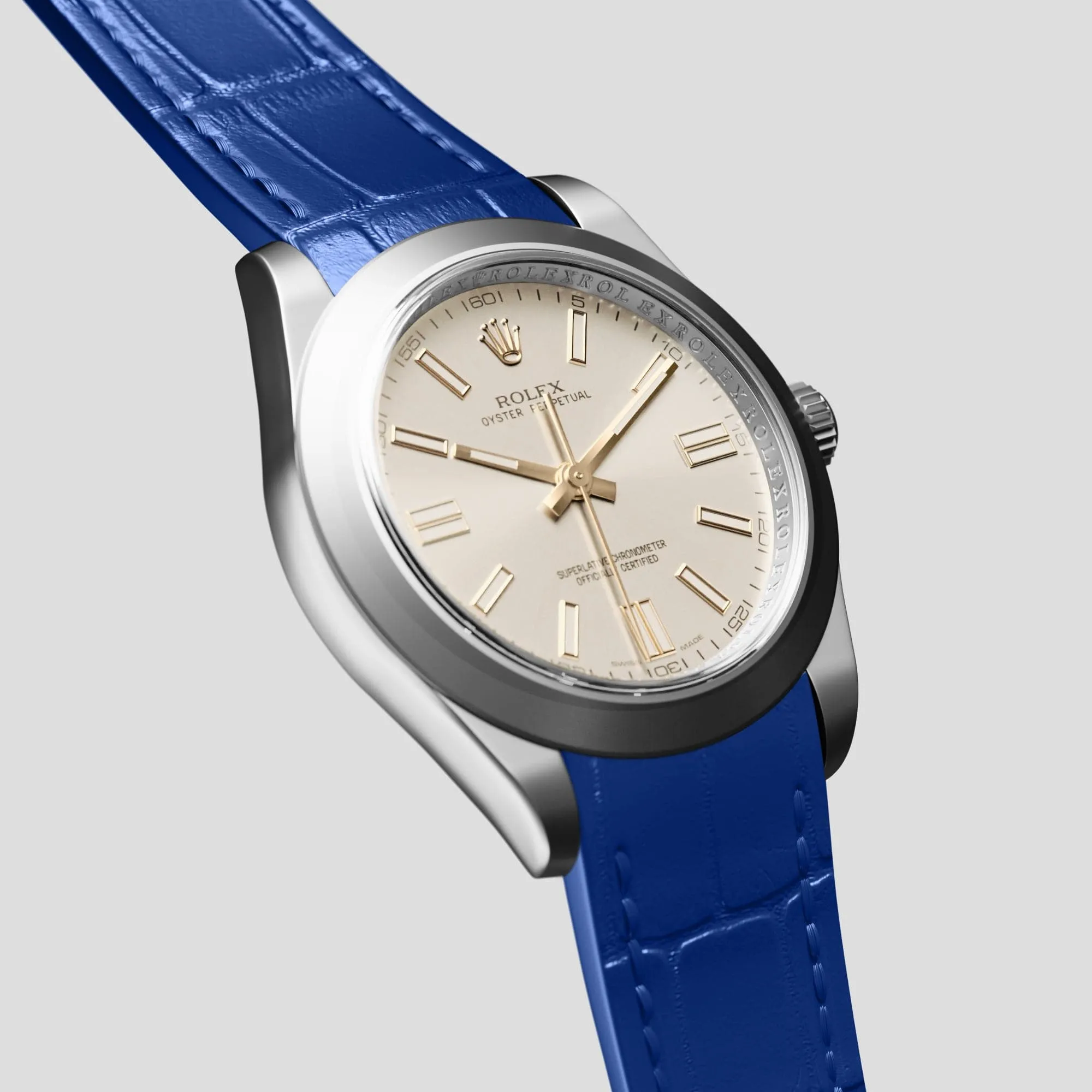 Sport Band For Rolex Oyster Perpetual 36mm In Alligator