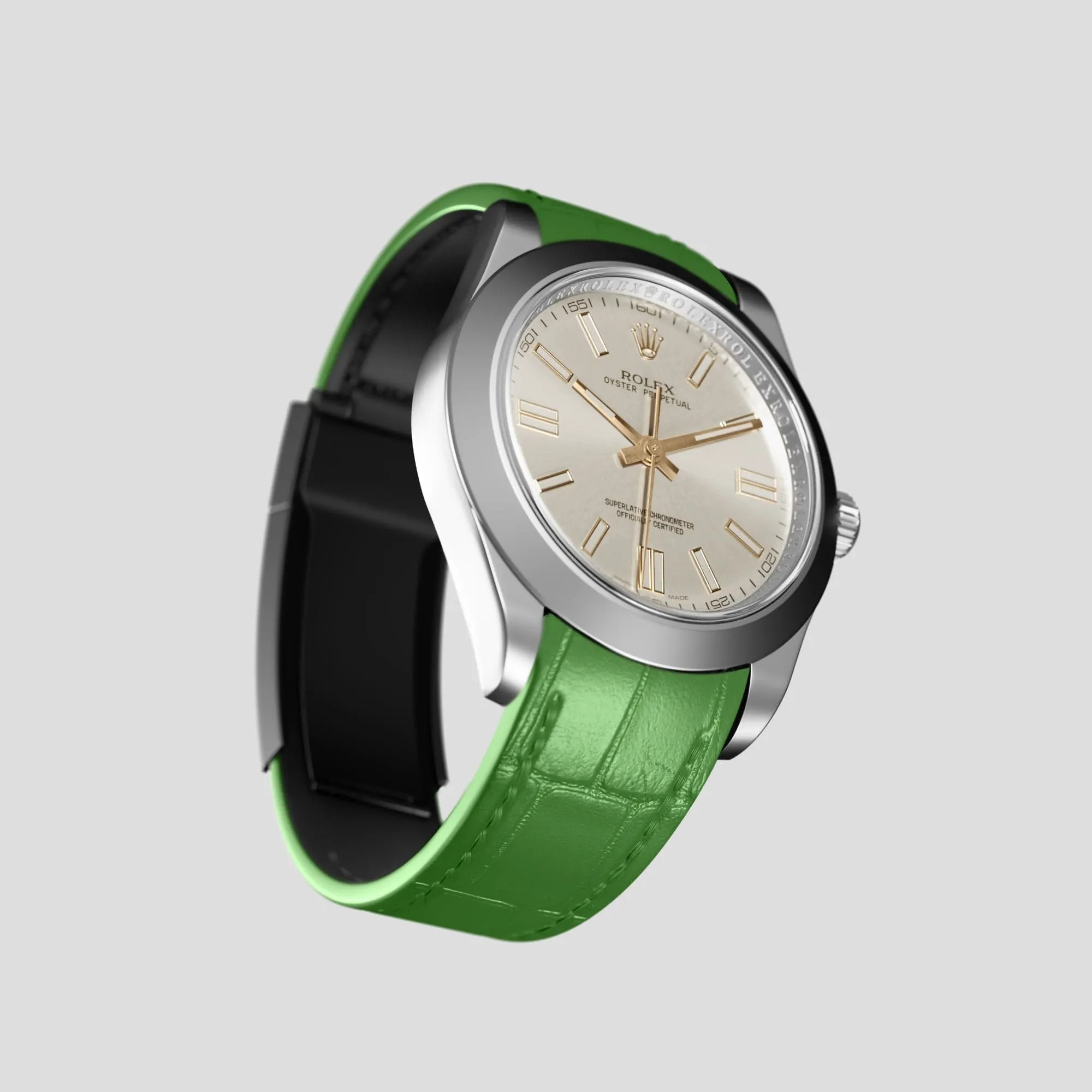 Sport Band For Rolex Oyster Perpetual 36mm In Alligator