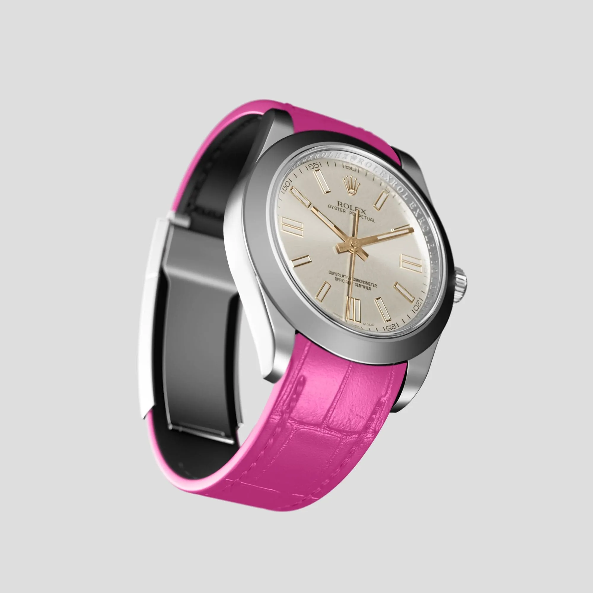 Sport Band For Rolex Oyster Perpetual 36mm In Alligator