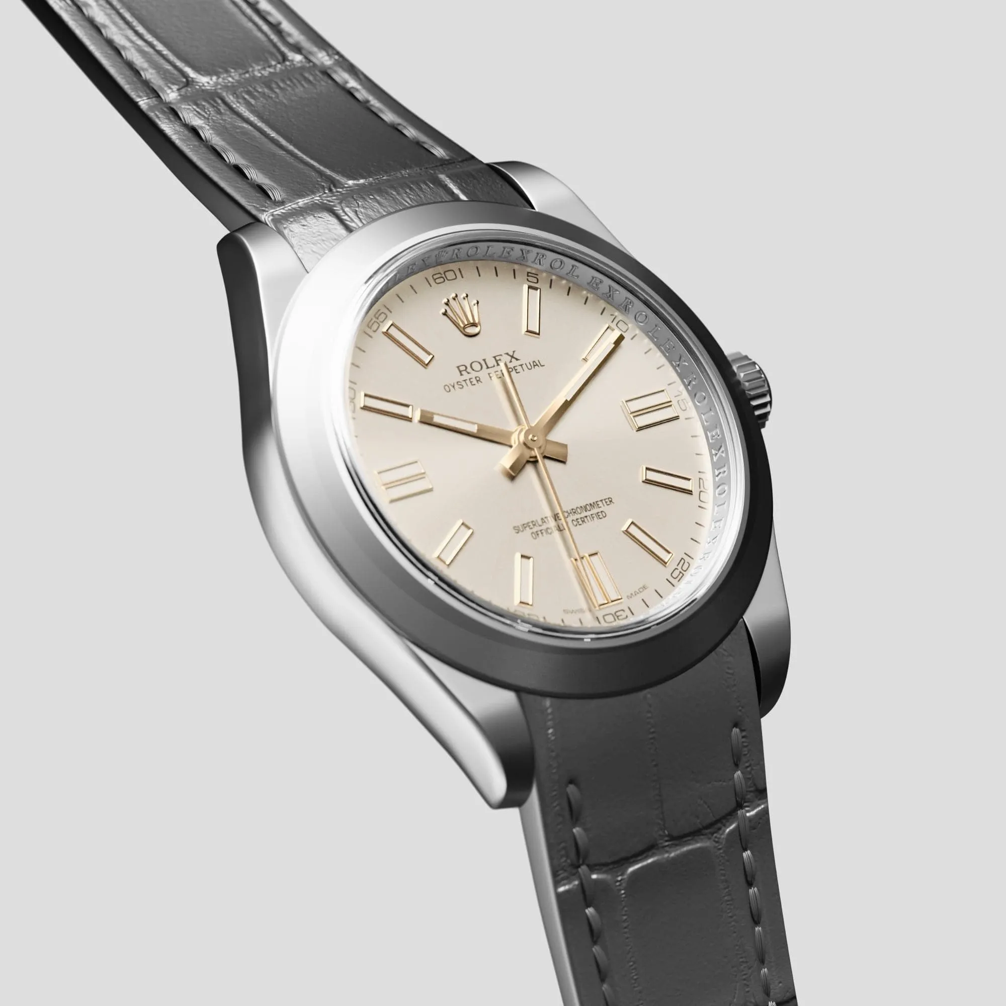 Sport Band For Rolex Oyster Perpetual 36mm In Alligator