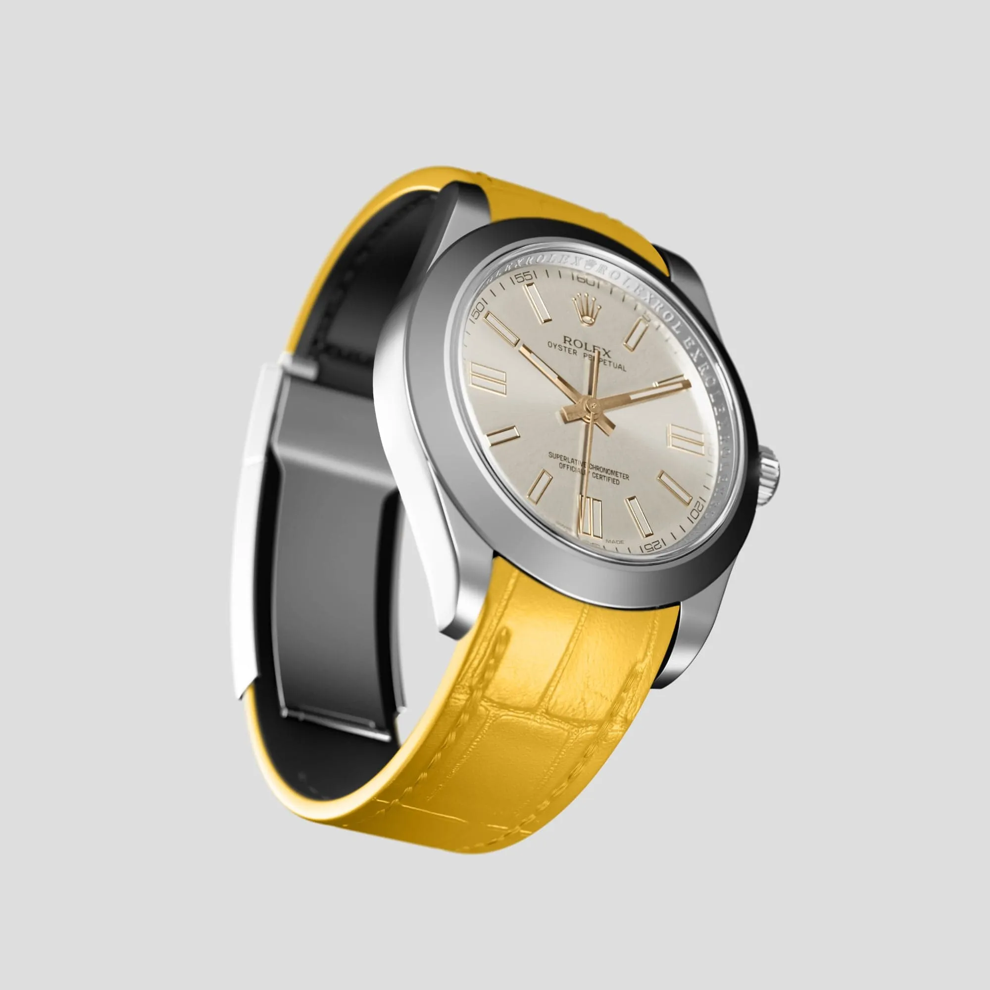 Sport Band For Rolex Oyster Perpetual 36mm In Alligator