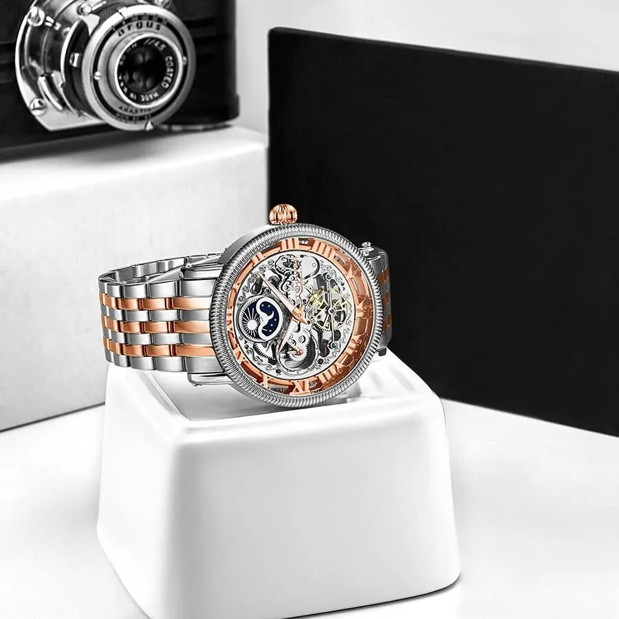 Stuhrling Original Legacy Automatic Rose Dial Two-tone Men's Watch M13565
