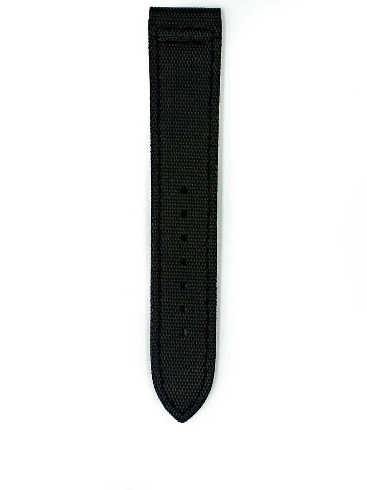 Tactical Sailcloth - Black (Black Stitches)