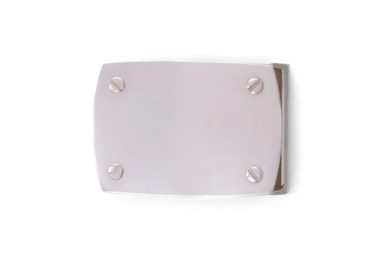 The Plaque with Screws Buckle