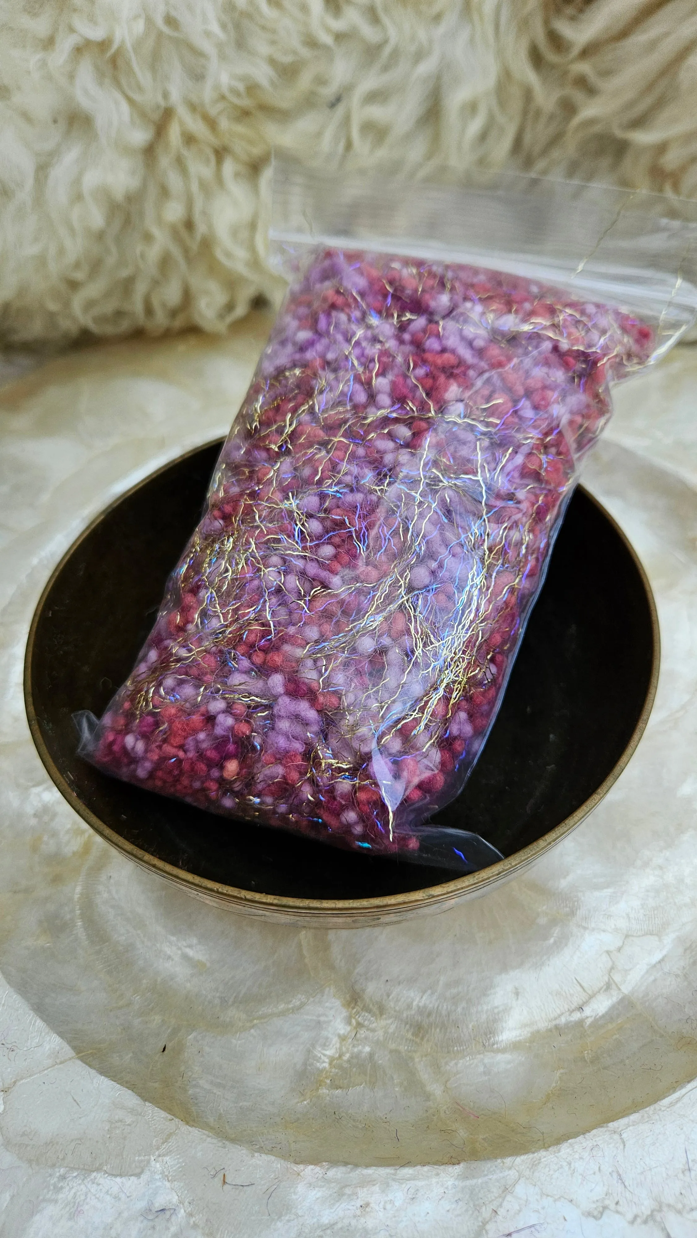 THYATIRA Fine Wool Nepps Sparkle Blend - 1 ounce