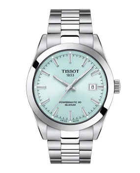 Tissot 40mm Stainless Steel Gentleman Blue Powermatic 80 Automatic Watch