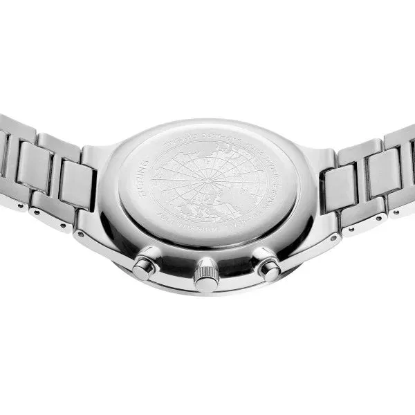 Titan Chrono | brushed silver | 11743-704