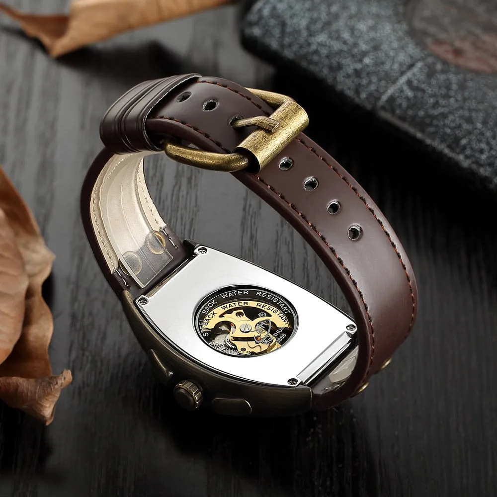 Transparent Skeleton Automatic Mechanical Watch For Men