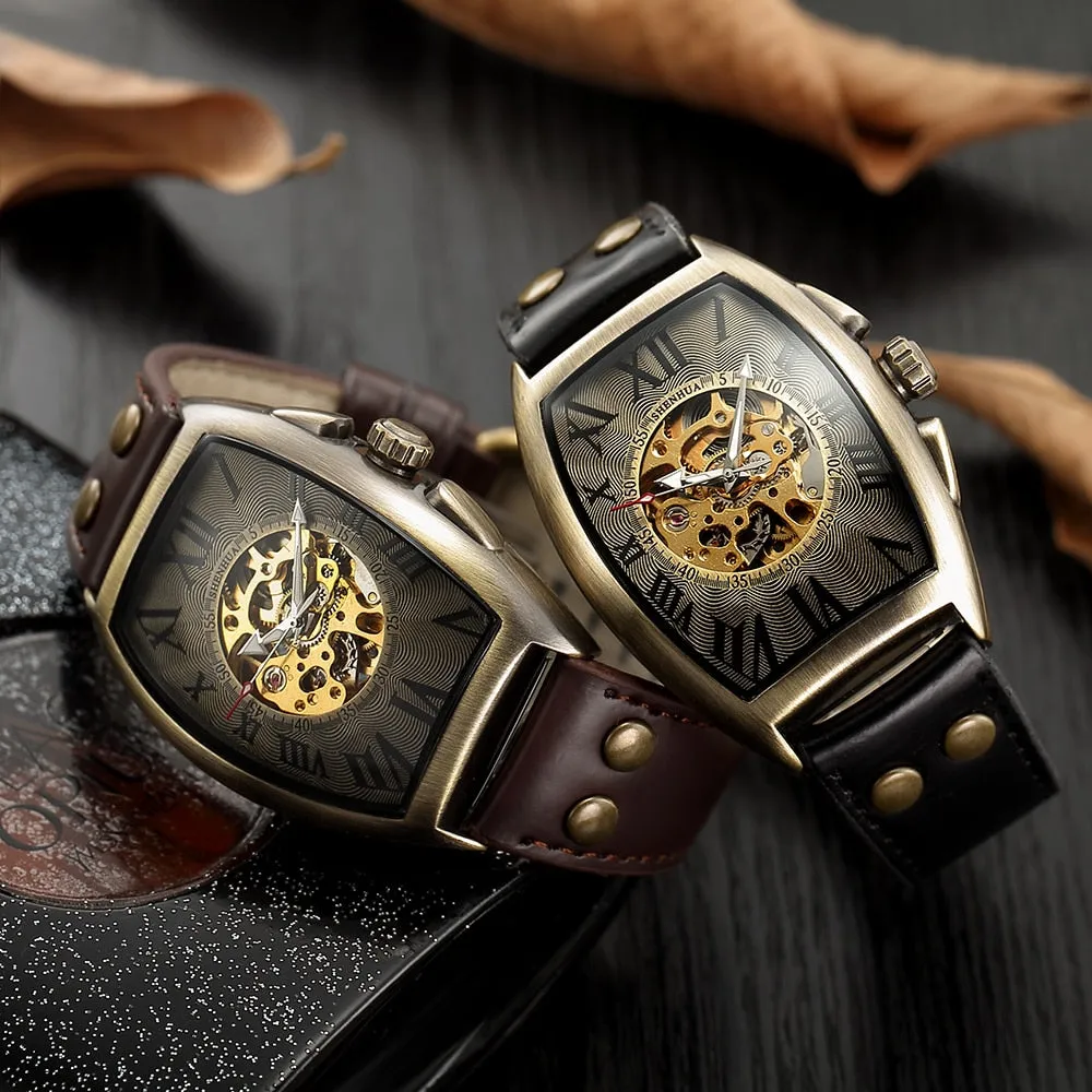 Transparent Skeleton Automatic Mechanical Watch For Men